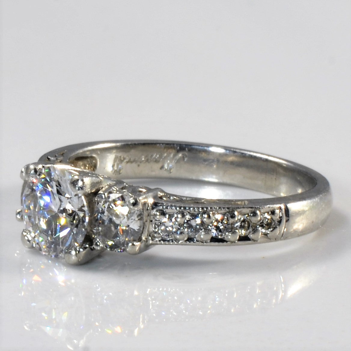 Three Stone Diamond Engagement Ring | 1.16ctw | SZ 5.5 |