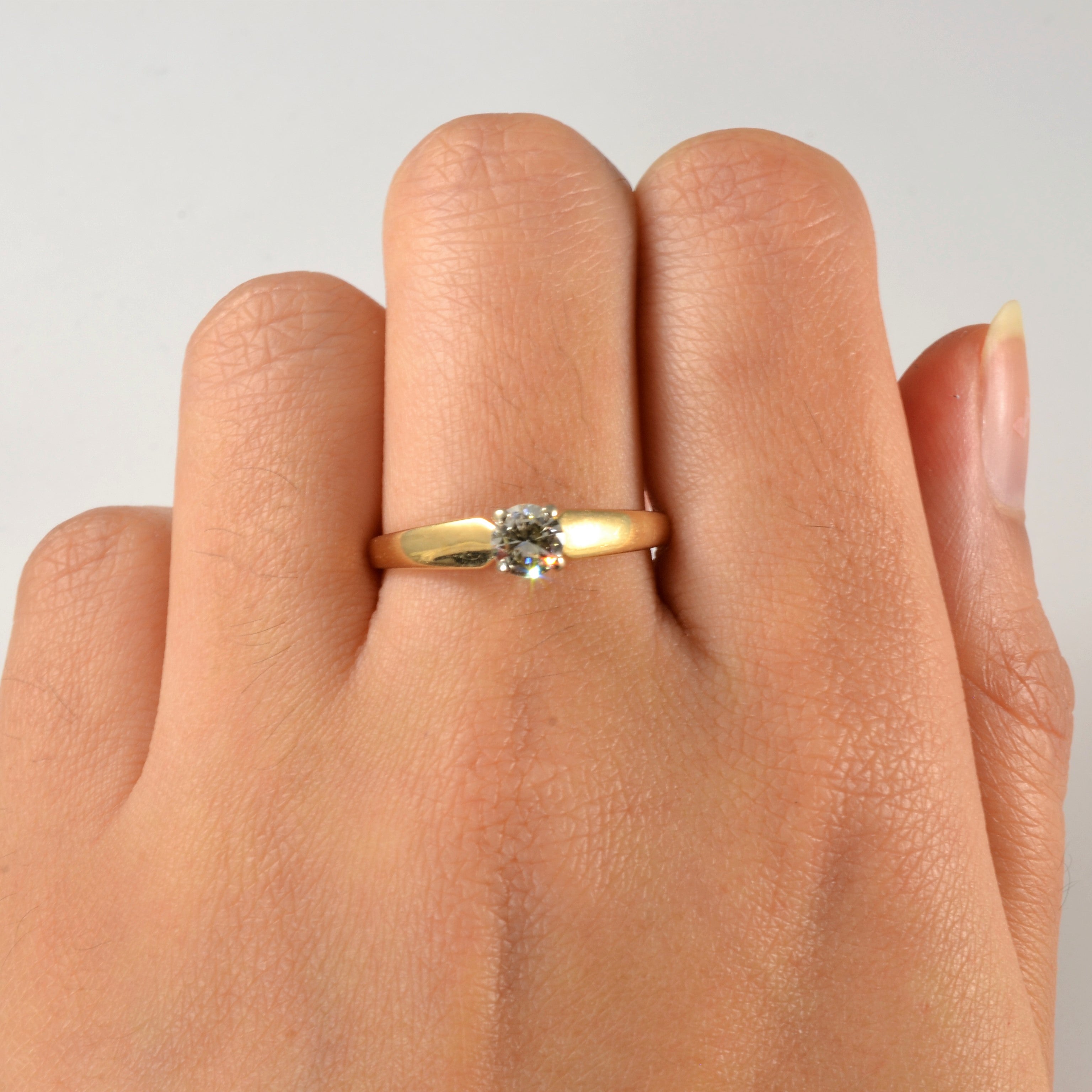 Solitaire Diamond Ring | 0.40ct | SZ 8.75 |