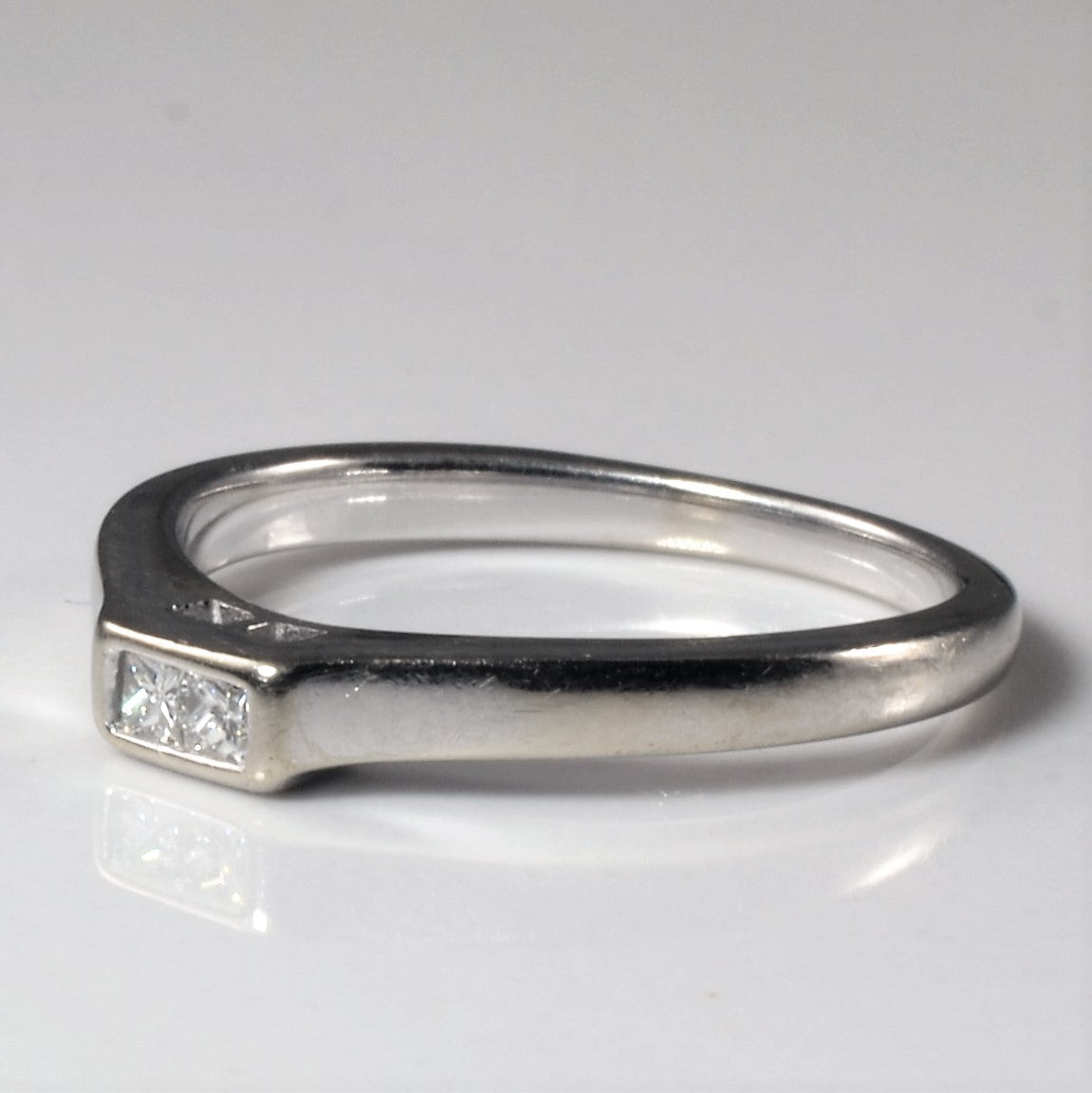 Tapered Two Stone Princess Diamond Band | 0.14ctw | SZ 5.25 |