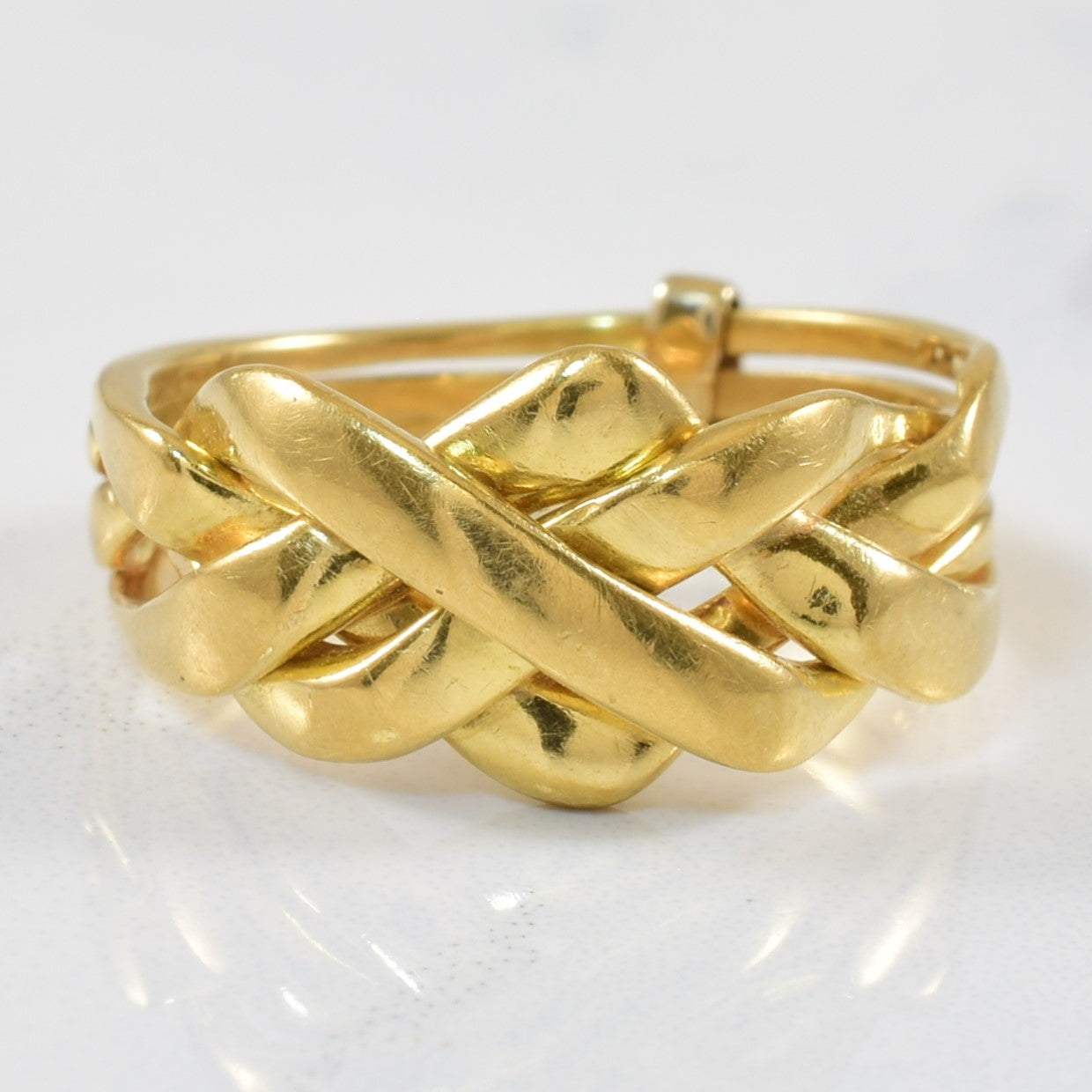 Yellow Gold Puzzle Ring SZ