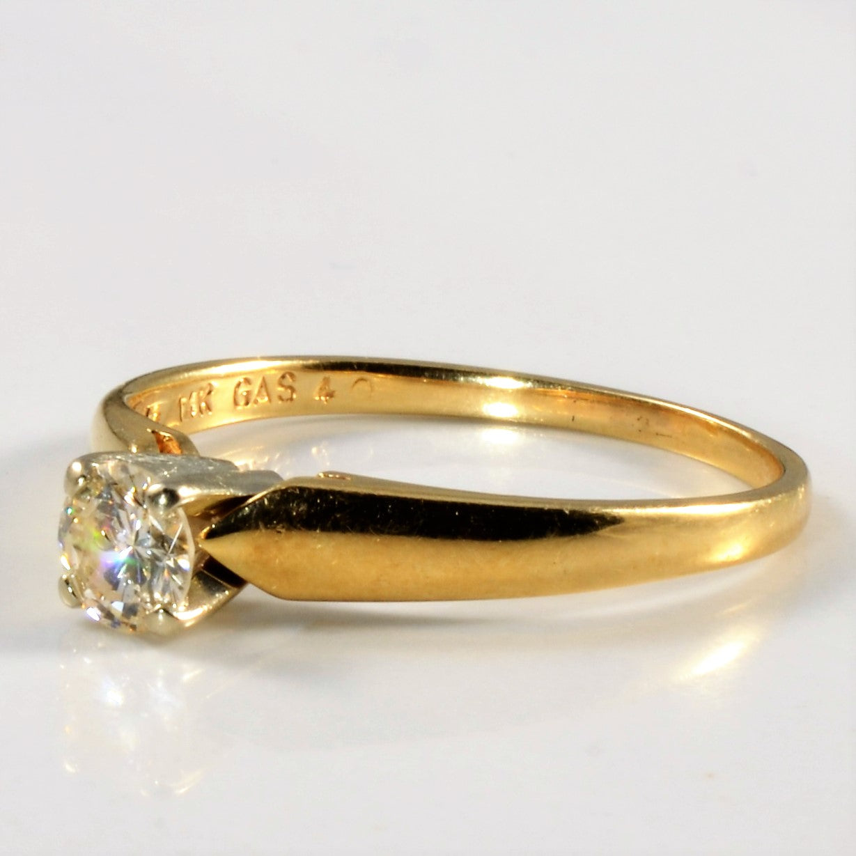 Solitaire Diamond Ring | 0.40ct | SZ 8.75 |