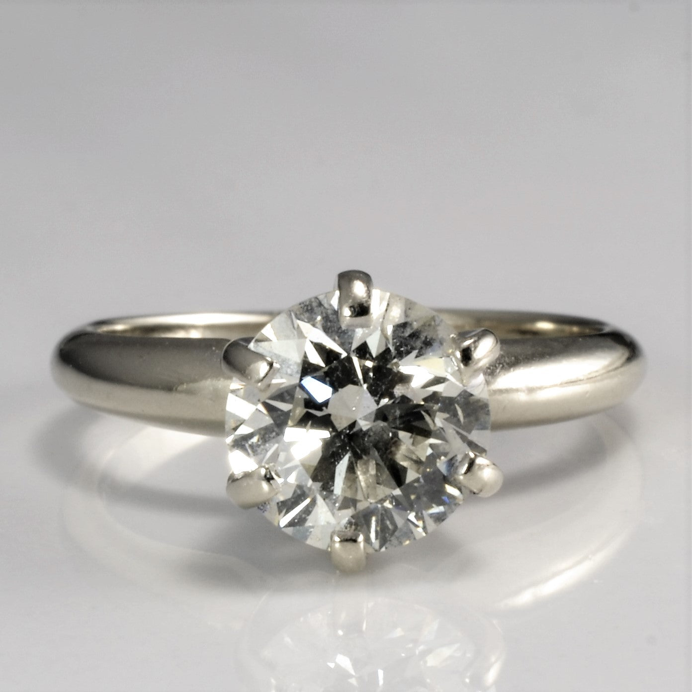 Bague de fiançailles solitaire en diamant serti haut | 1,49 ct | I1, M | Taille 4,5 |