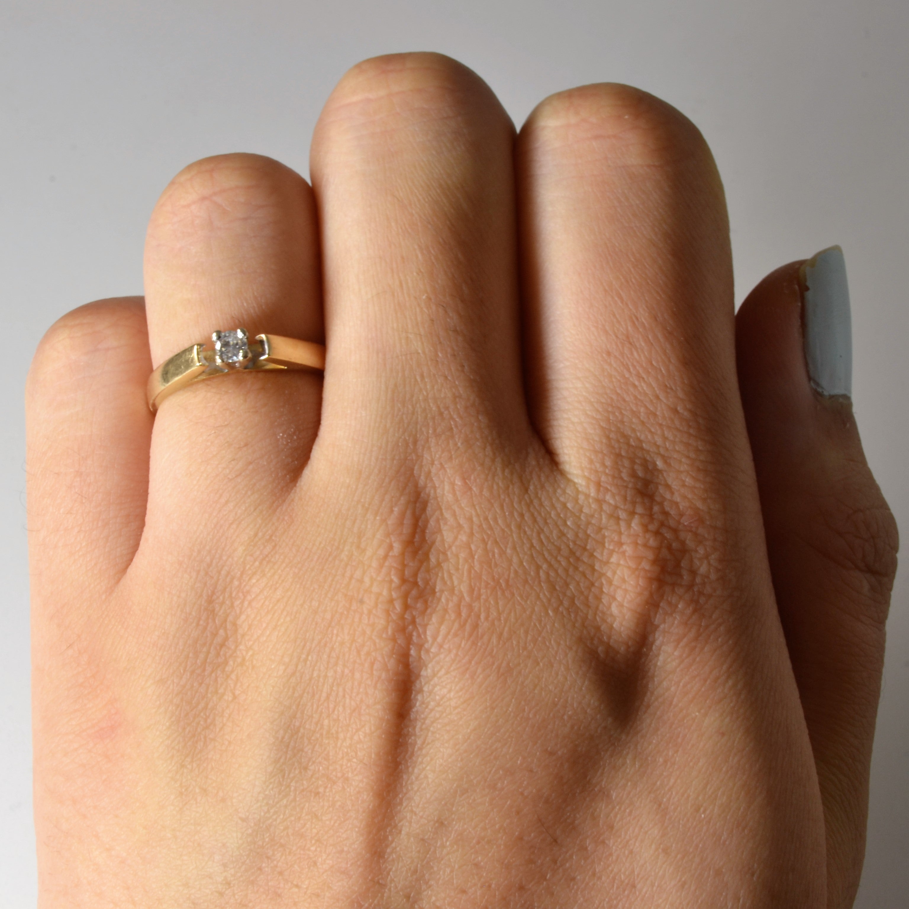 Solitaire Diamond Ring | 0.12ct | SZ 6 |