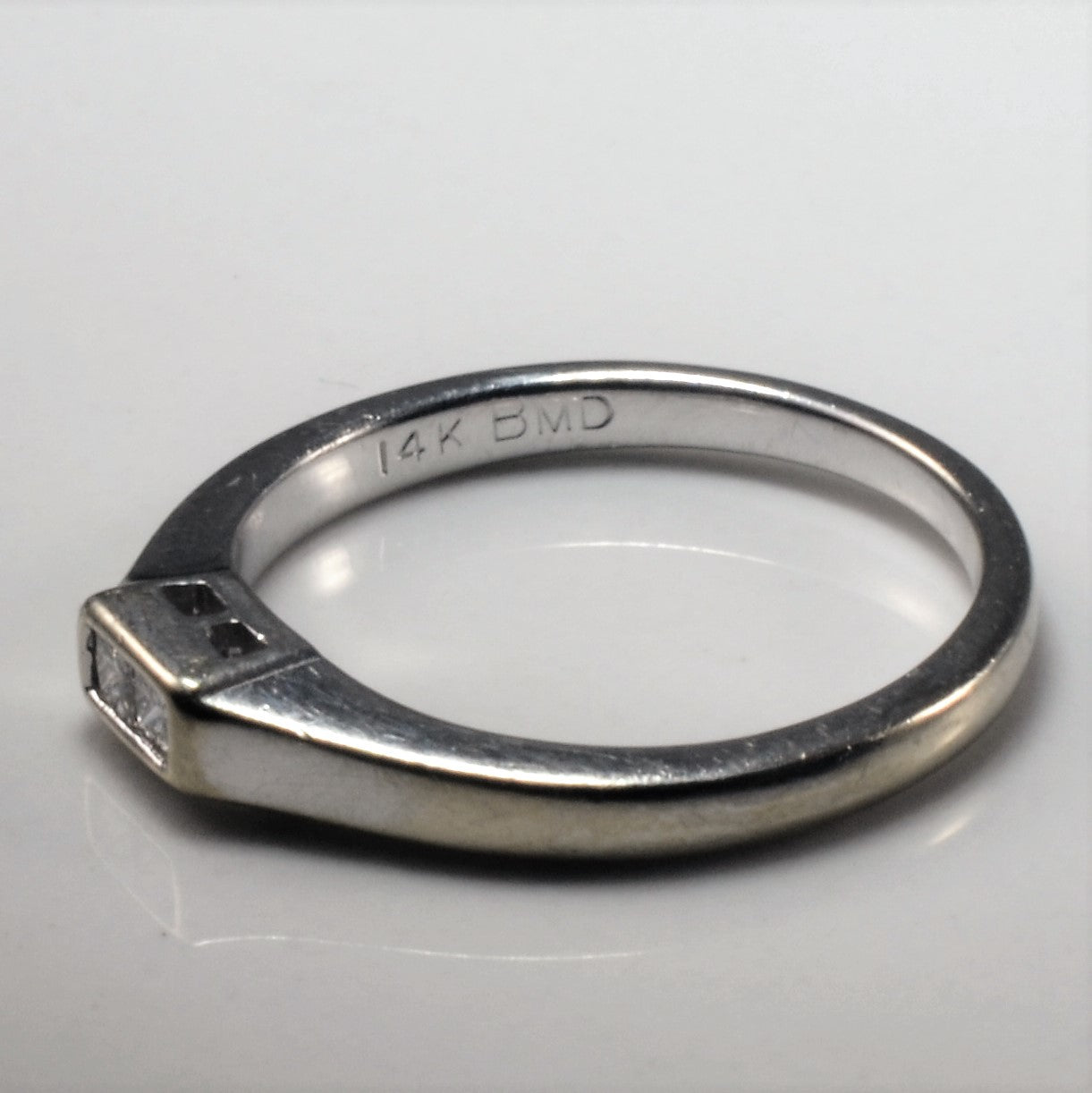 Tapered Two Stone Princess Diamond Band | 0.14ctw | SZ 5.25 |