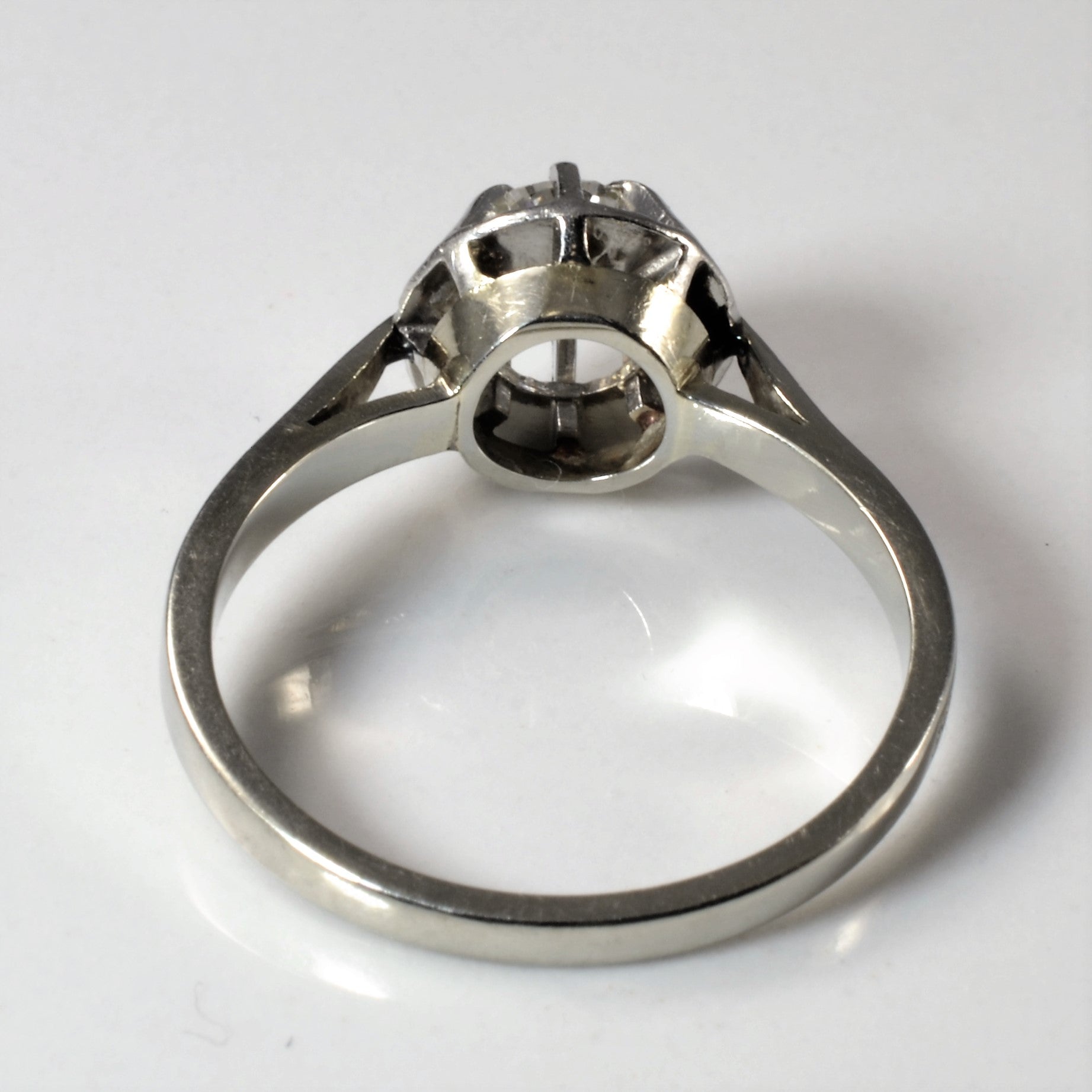 1940s Old Mine Solitaire Diamond Ring | 0.50ct | SZ 6.25 |