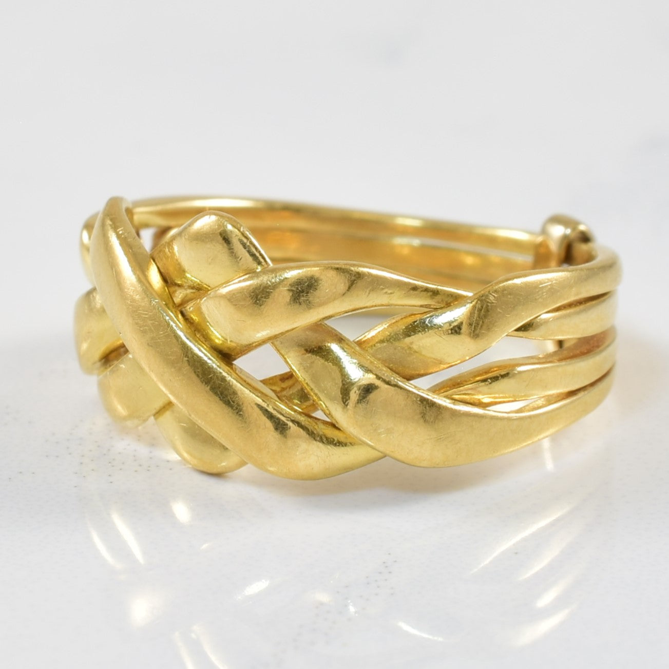 Yellow Gold Puzzle Ring | SZ 5.5 |