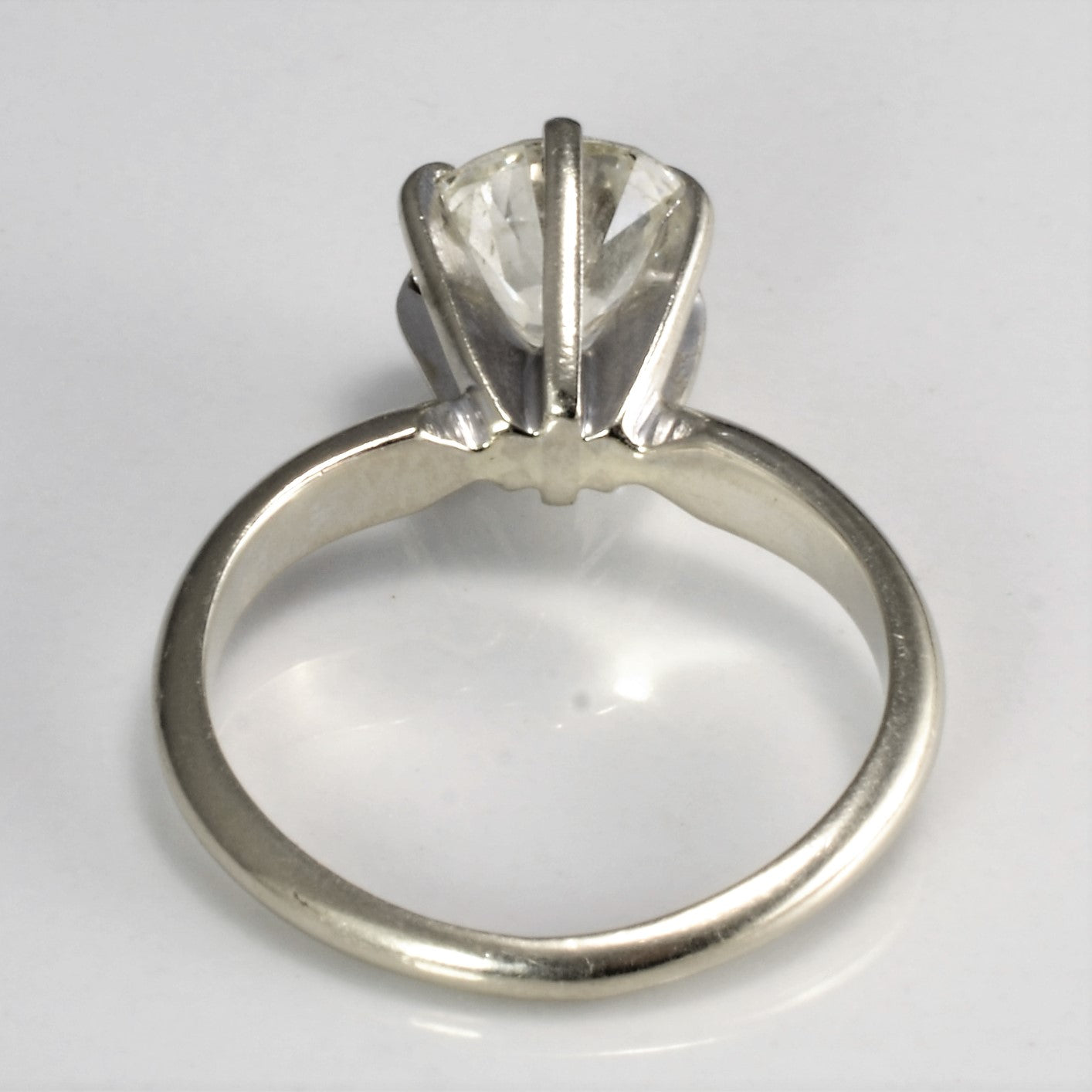 Bague de fiançailles solitaire en diamant serti haut | 1,49 ct | I1, M | Taille 4,5 |