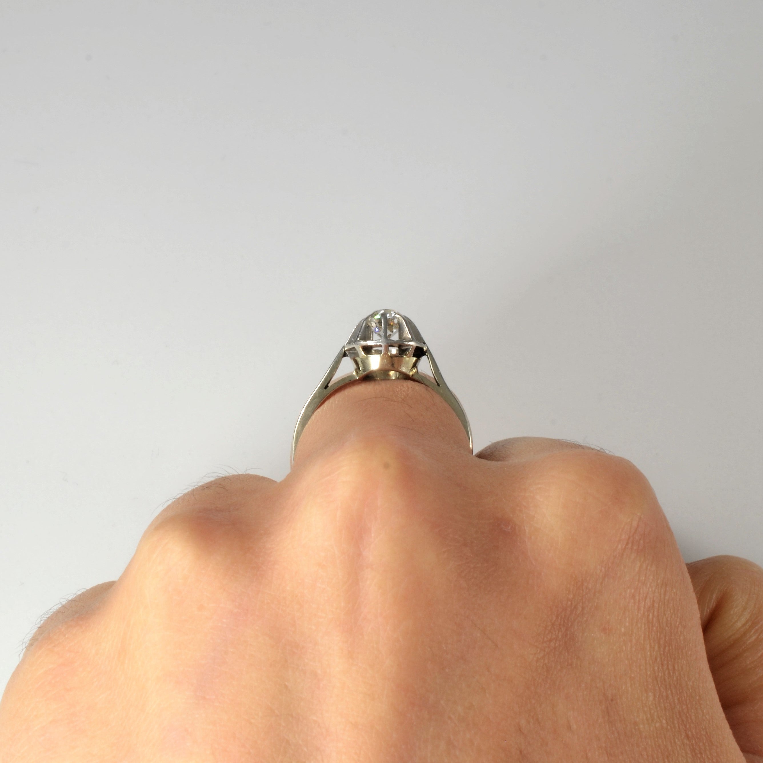 1940s Old Mine Solitaire Diamond Ring | 0.50ct | SZ 6.25 |
