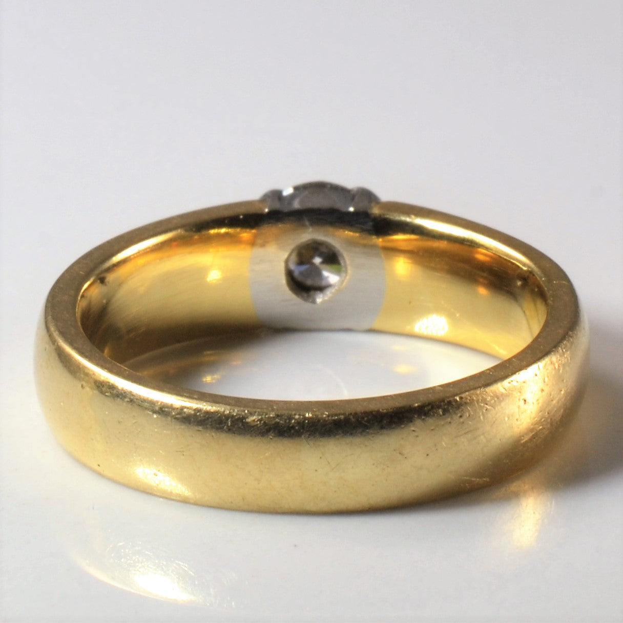 18k Semi Bezel Set Diamond Ring | 0.57ct | SZ 7 |