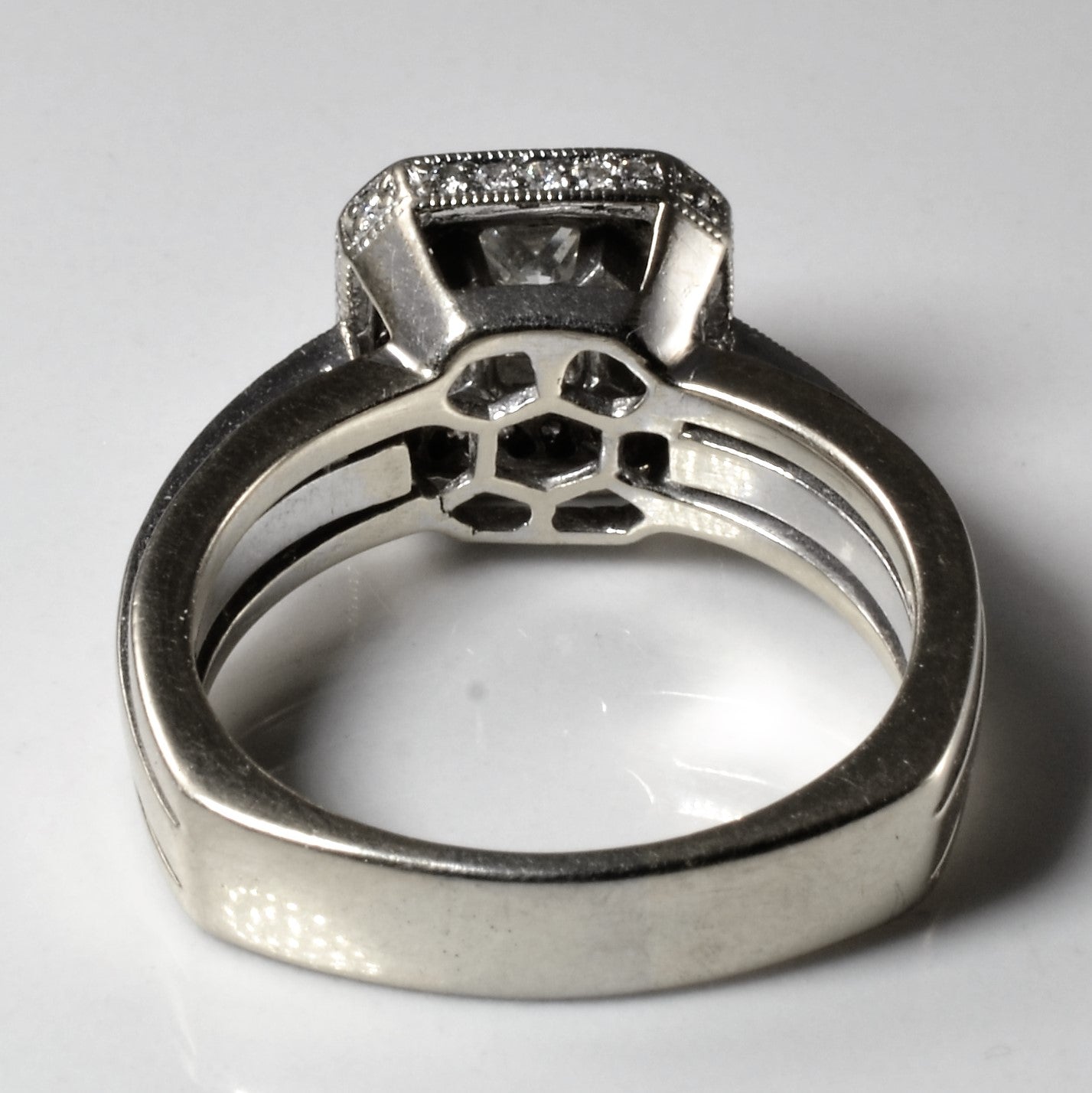 Princess Halo Diamond Engagement Ring | 1.38ctw | SZ 8.5 |
