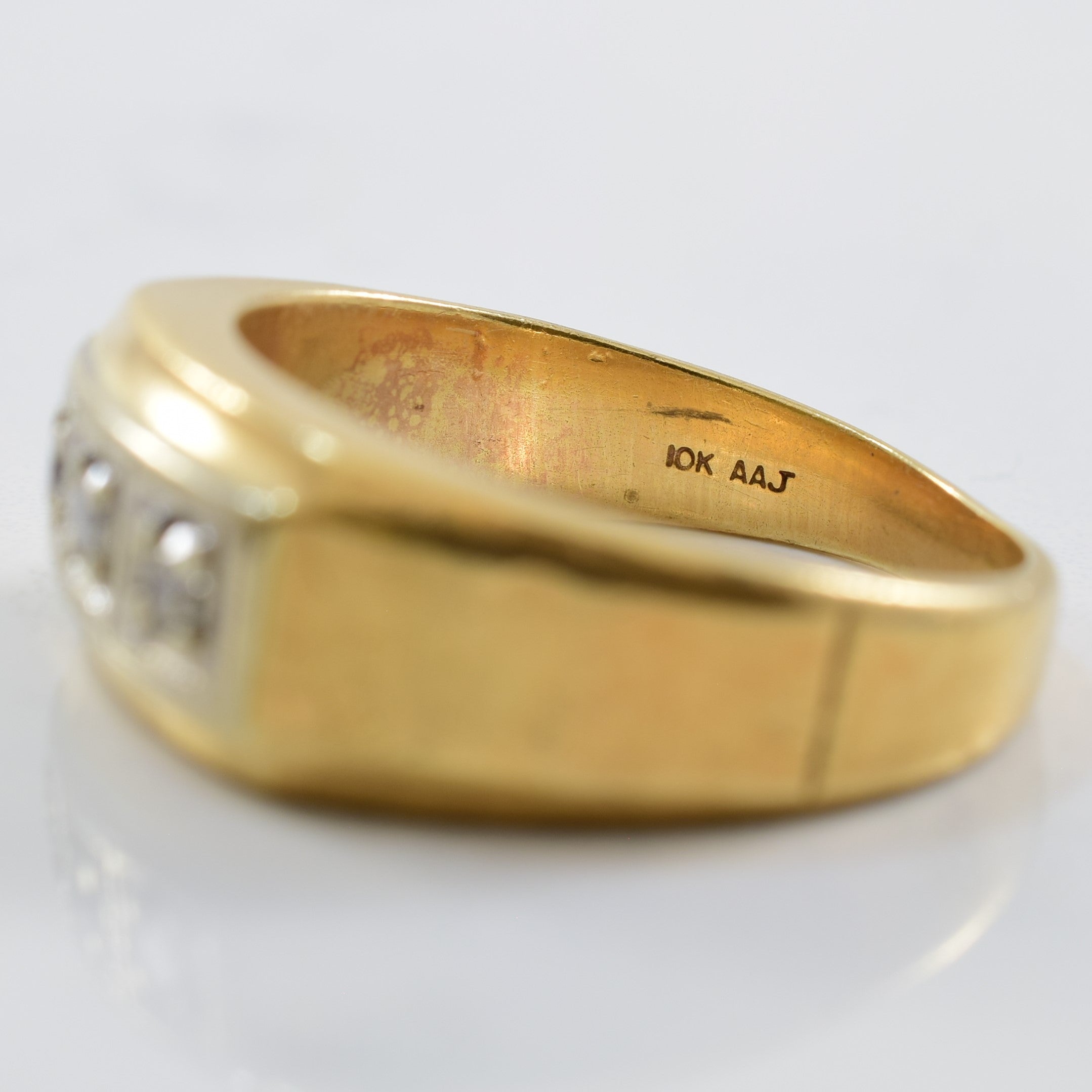 Three Stone Diamond Ring | 0.14ctw | SZ 8.75 |