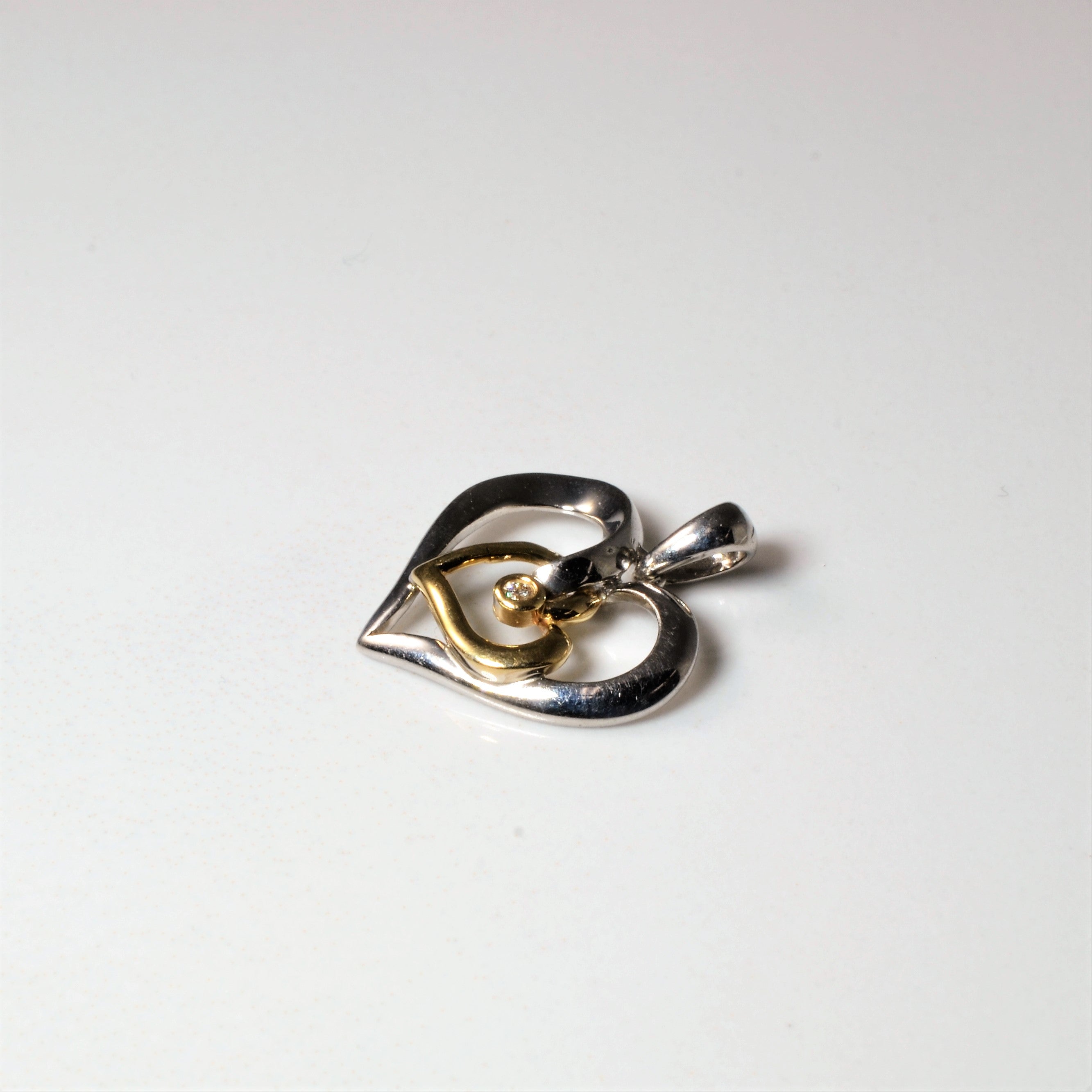 Diamond Heart Pendant | 0.01ct |