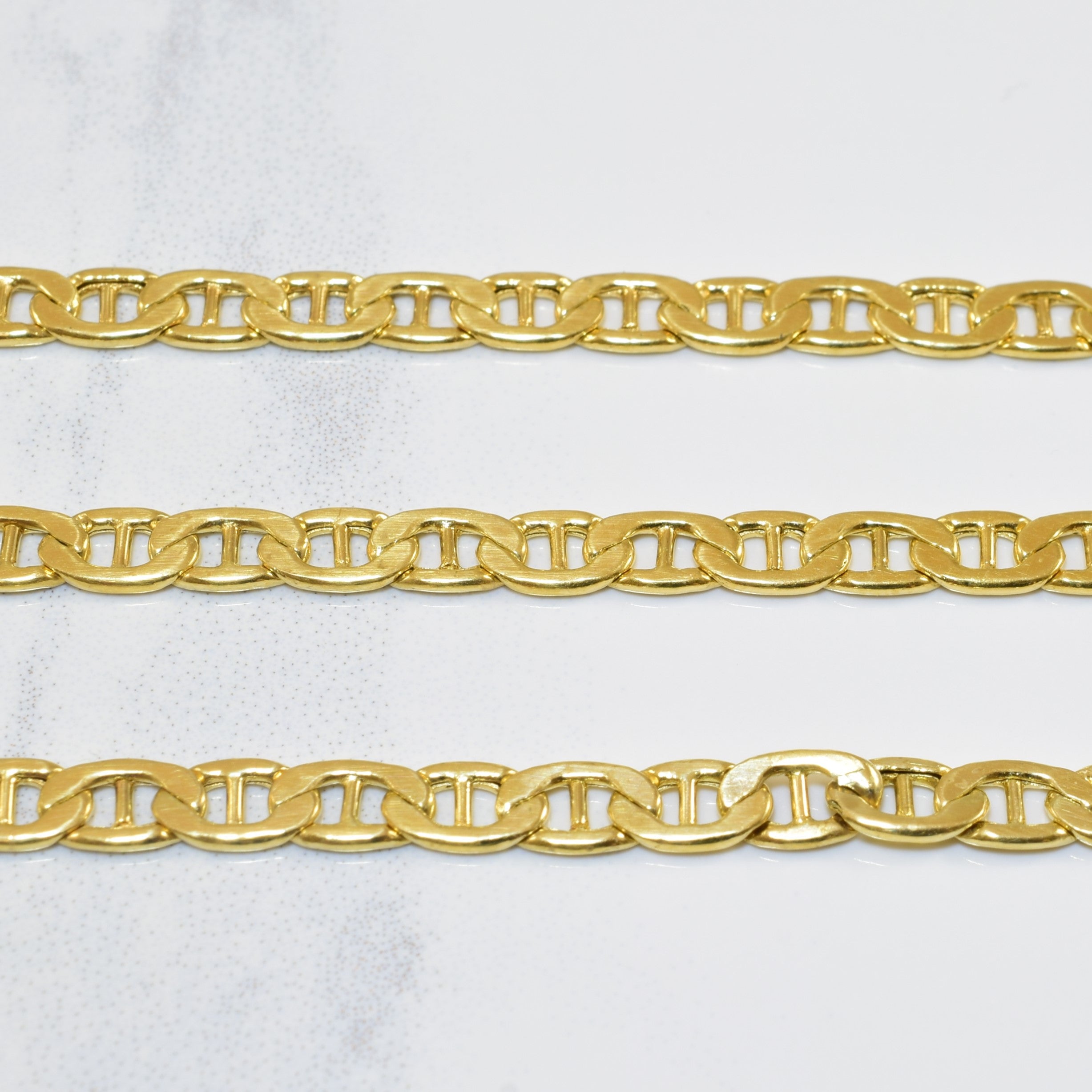 Chaîne ancre en or jaune 18 carats | 22 pouces |