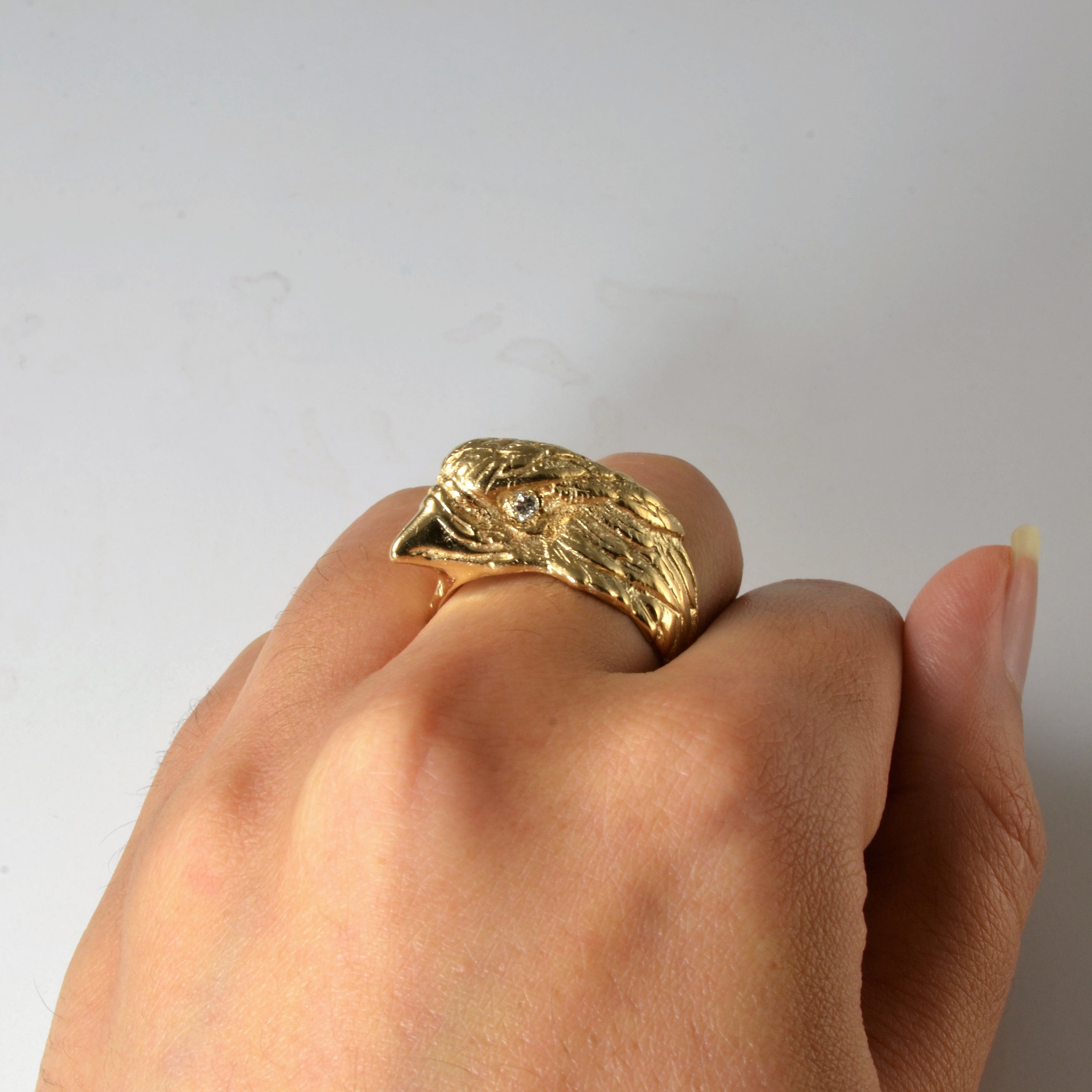 Diamond Eagle Ring | 0.08ctw | SZ 9 |