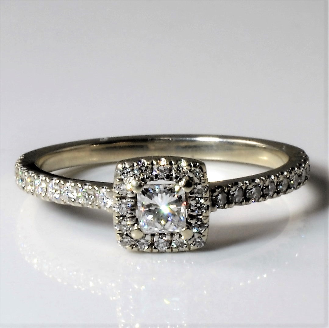 Princess Halo Diamond Ring | 0.64ctw | SZ 8 |