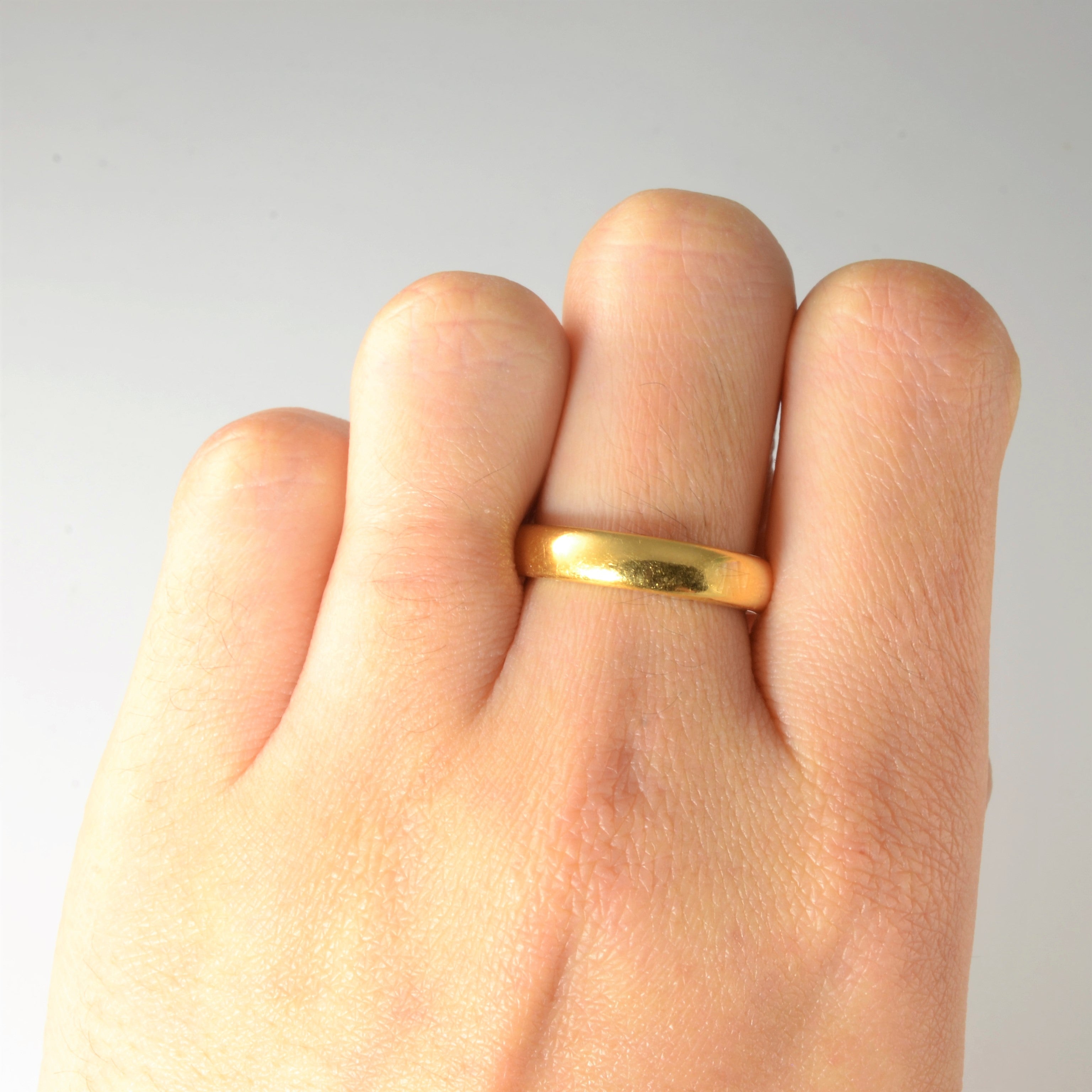 Art Deco Era Yellow Gold Band | SZ 6.75 |