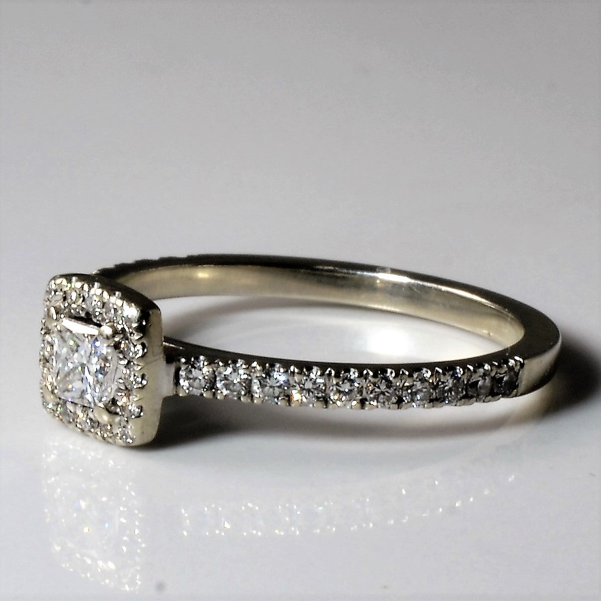 Princess Halo Diamond Ring | 0.64ctw | SZ 8 |