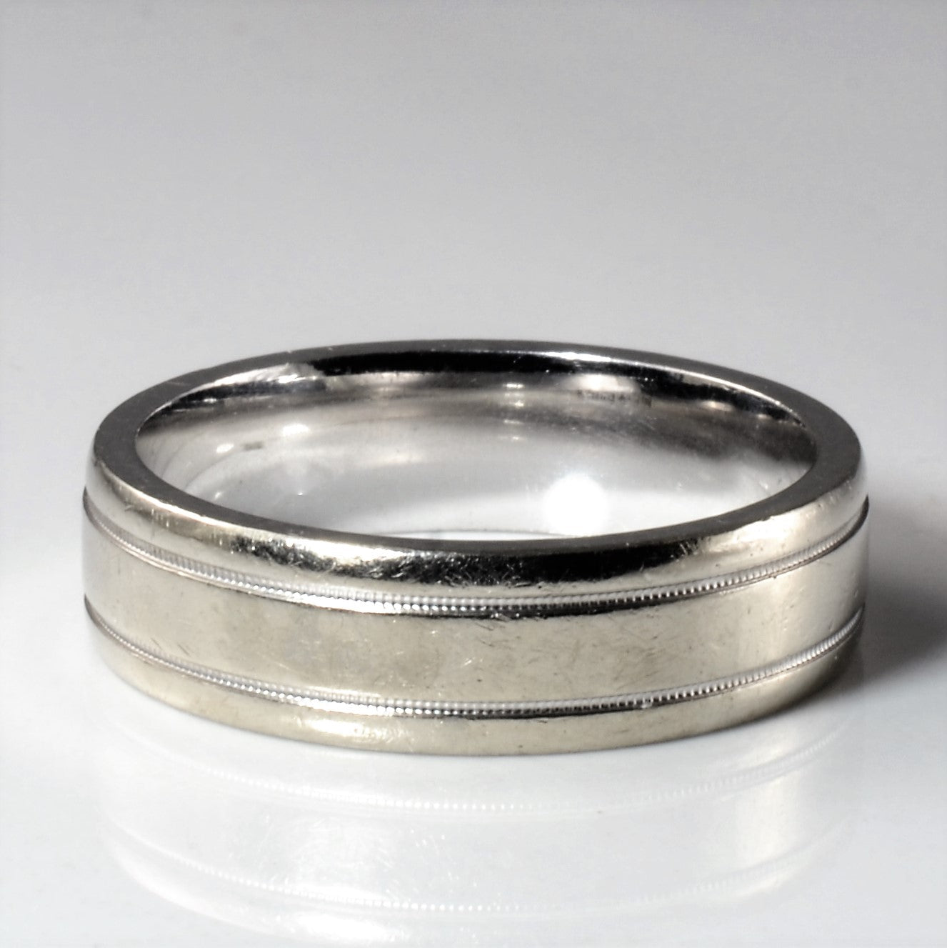 Birks' White Gold Wedding Band | SZ 10 |