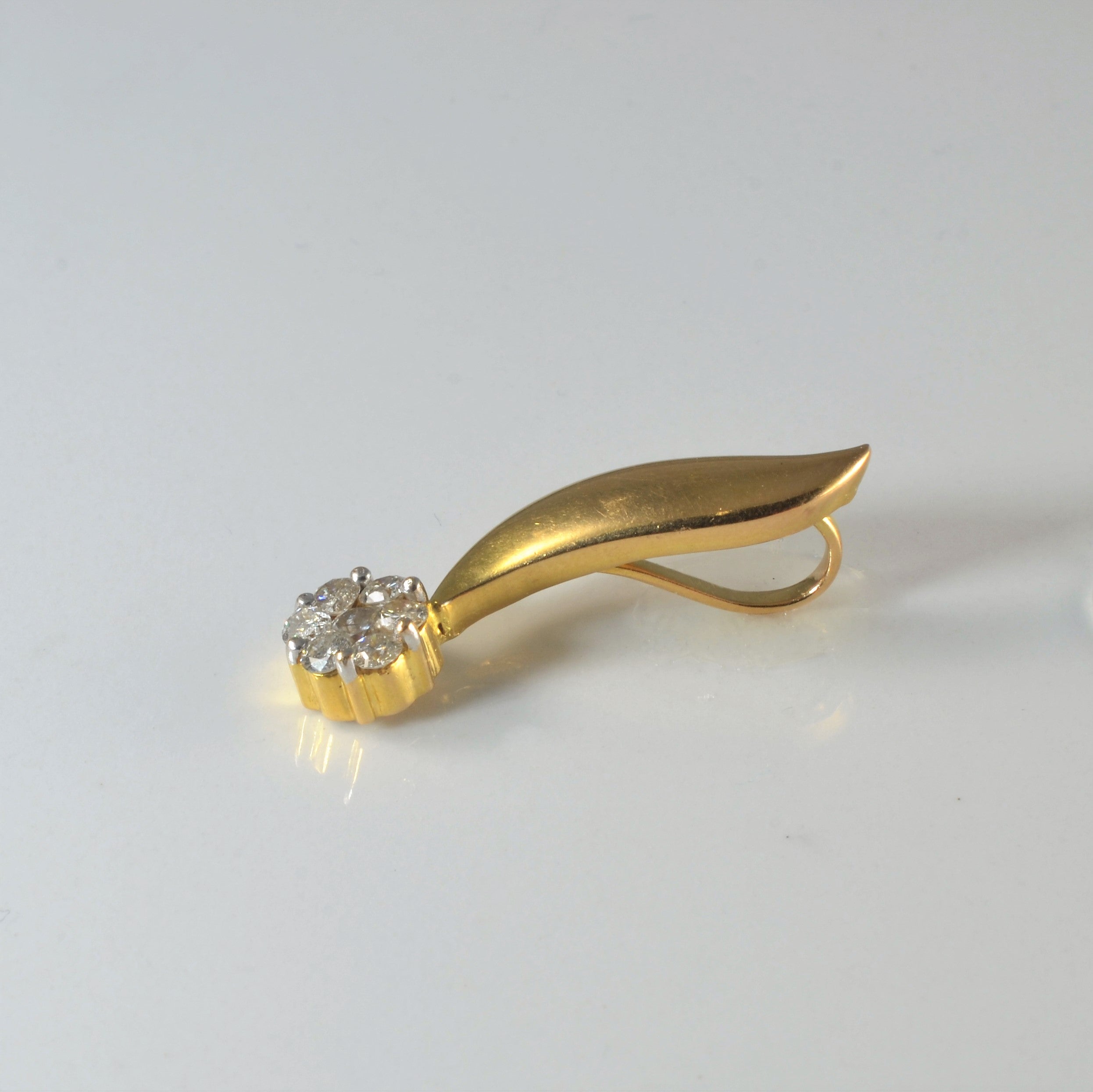 Diamond Cluster Drop Pendant | 0.53ctw |