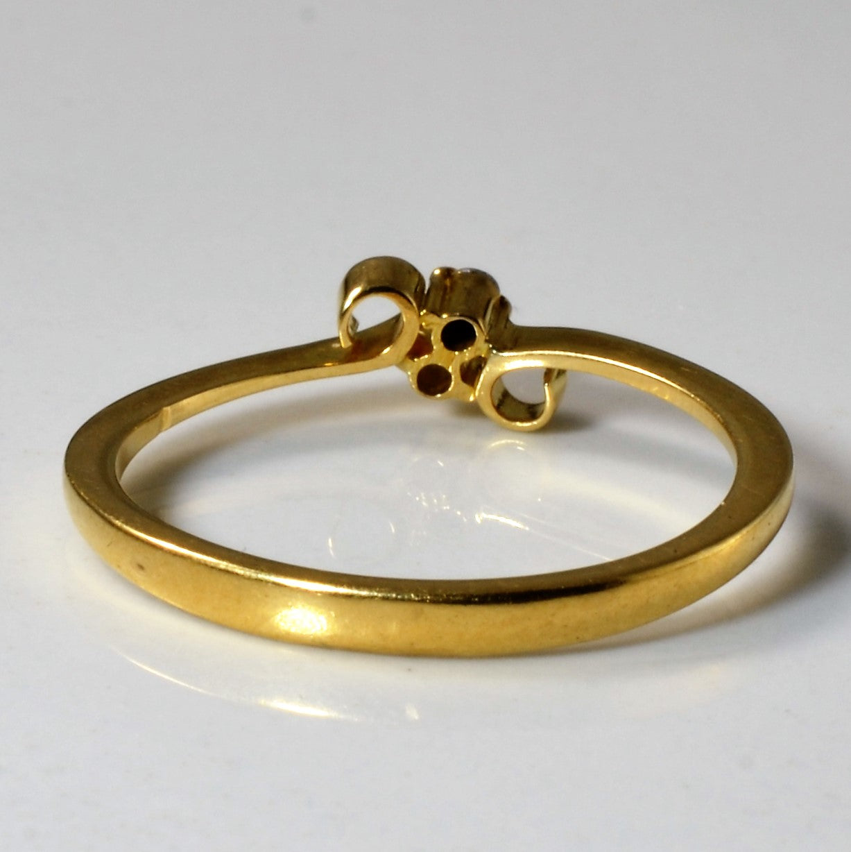 Two Stone Diamond Bypass Ring | 0.03ctw | SZ 7 |