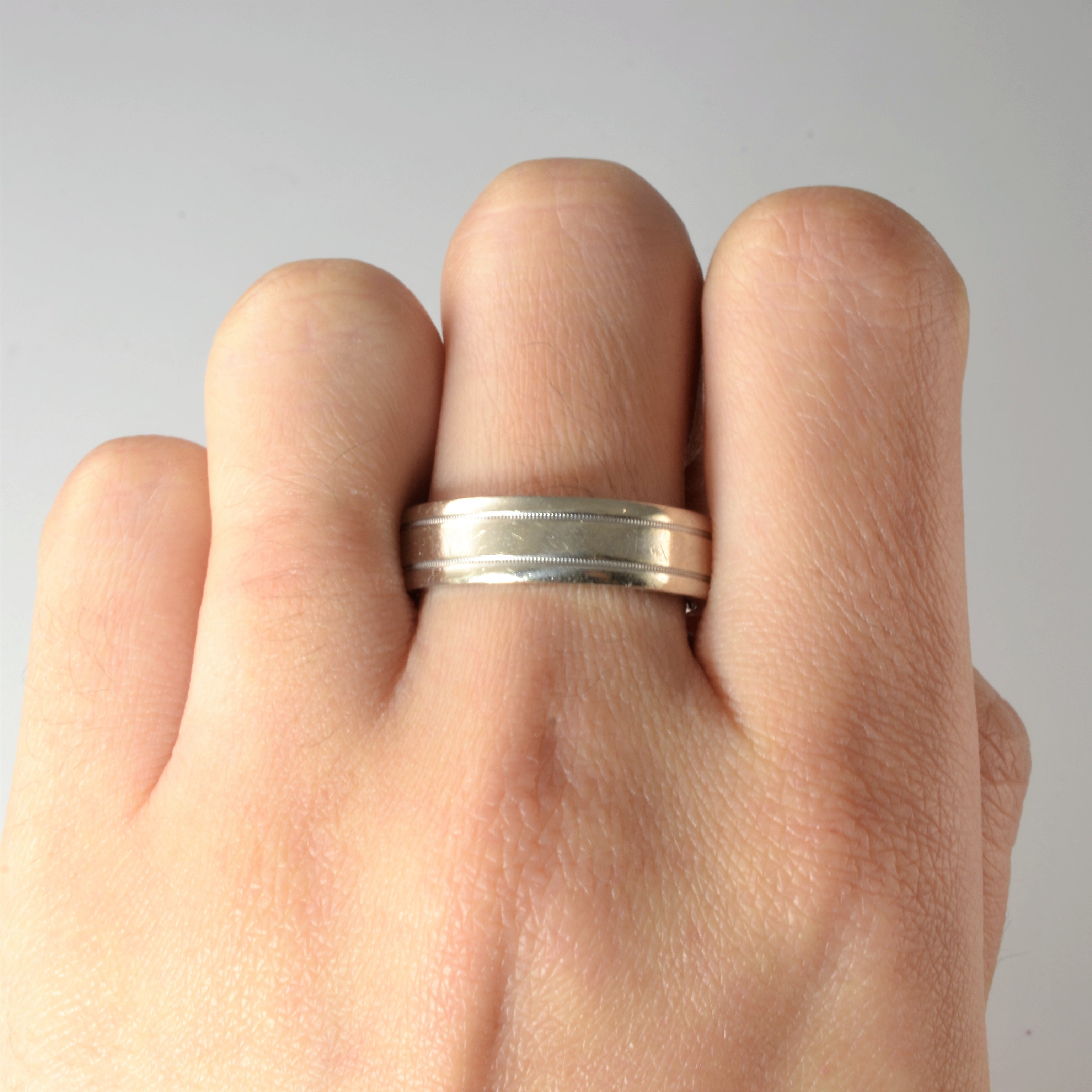 Birks' White Gold Wedding Band | SZ 10 |