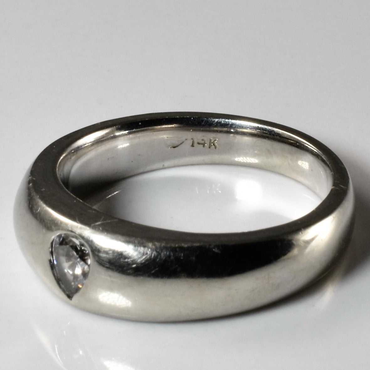 Flush Set Pear Cut Diamond Ring | 0.25ct | SZ 7 |