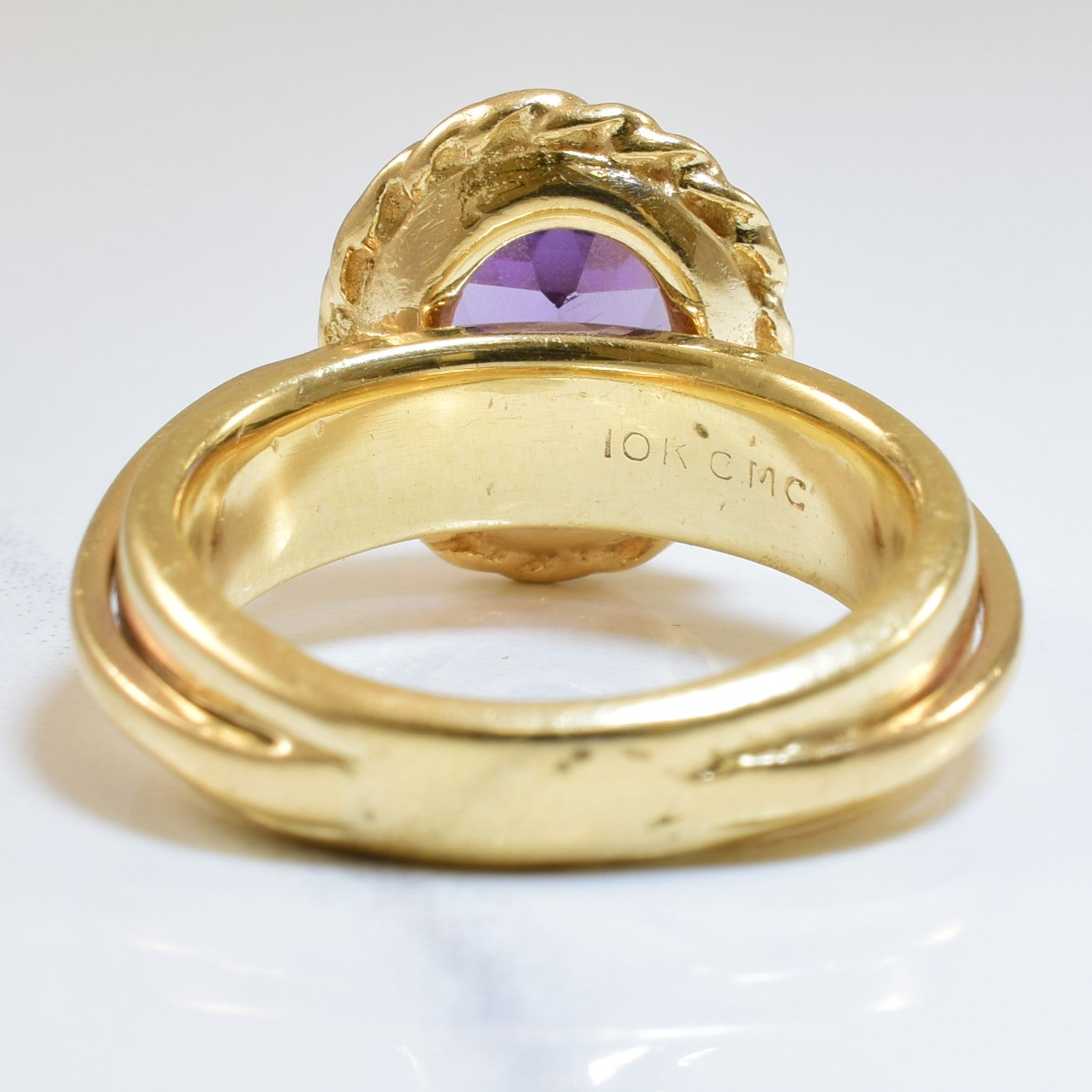 Colour Changing Synthetic Sapphire Ring | 3.25ct | SZ 4.75 |
