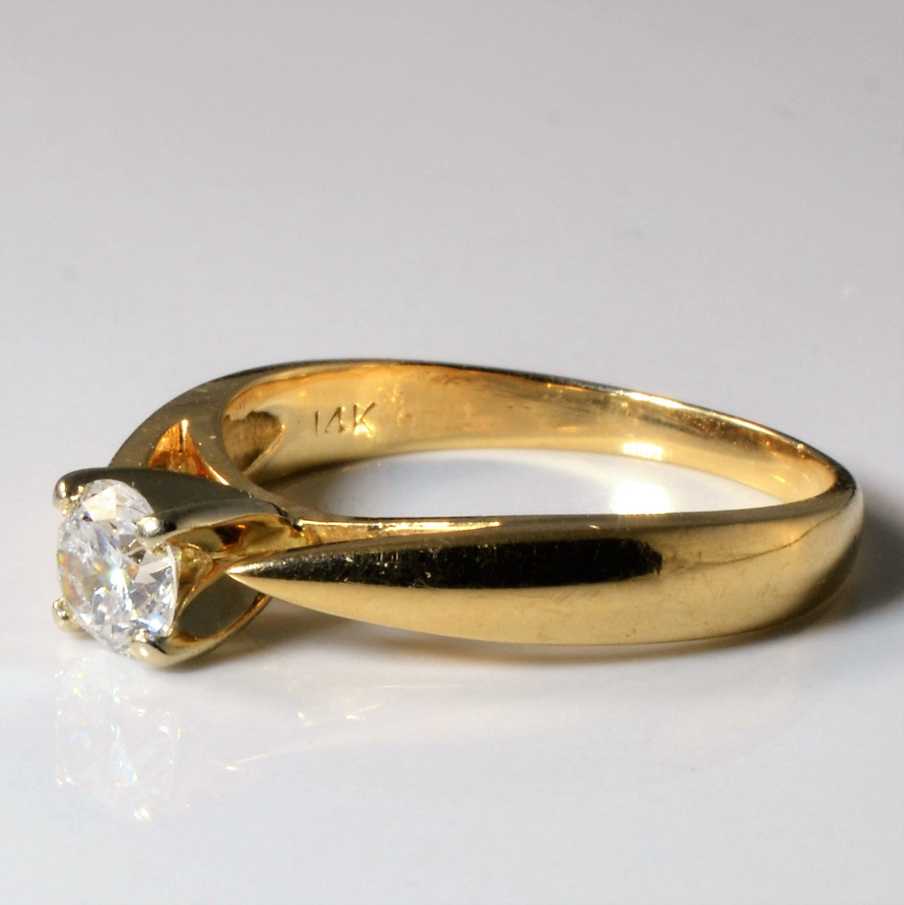 Solitaire Diamond Engagement Ring | 0.46ct | SZ 7 |