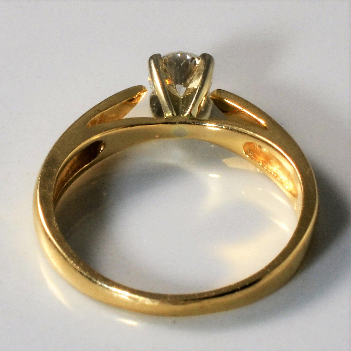 Solitaire Diamond Engagement Ring | 0.46ct | SZ 7 |