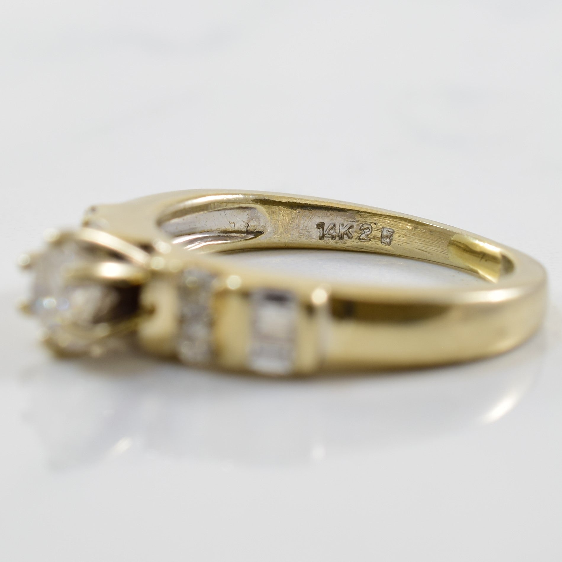 High Set Diamond Engagement Ring | 0.46 ctw | SZ 4.75