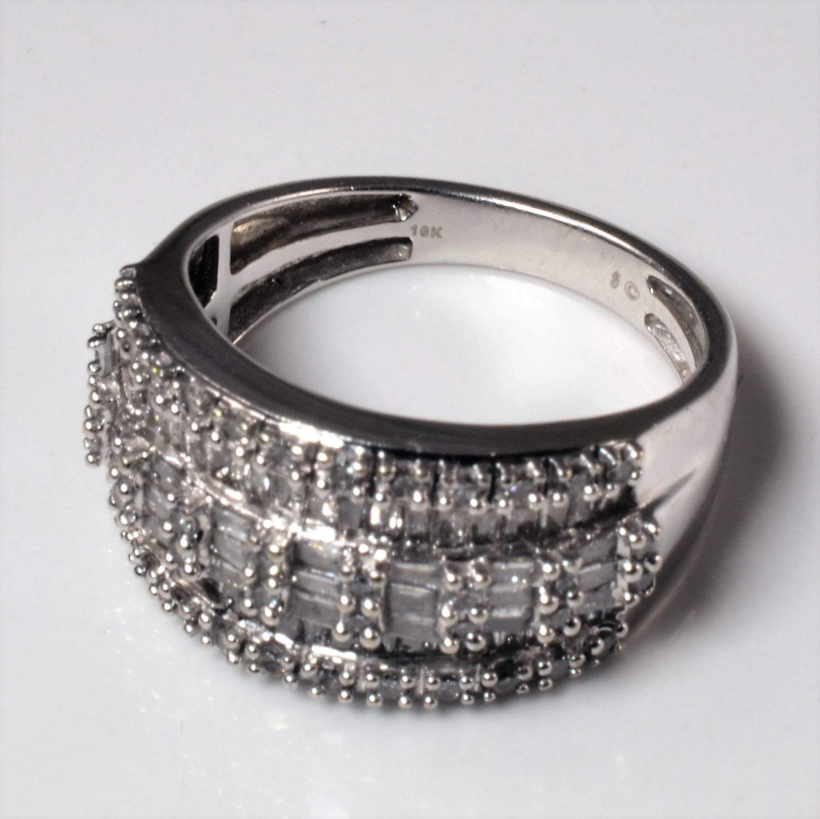 Baguette Diamond Cluster Band | 1.40ctw | SZ 7 |