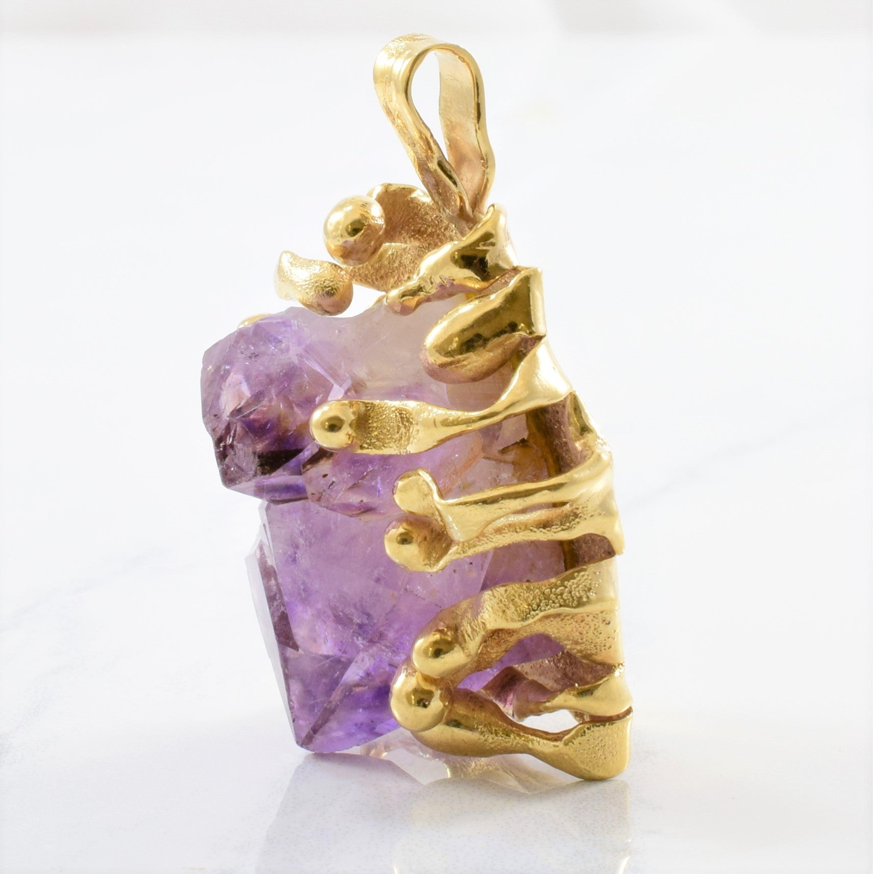 Designer Amethyst Crystal Pendant