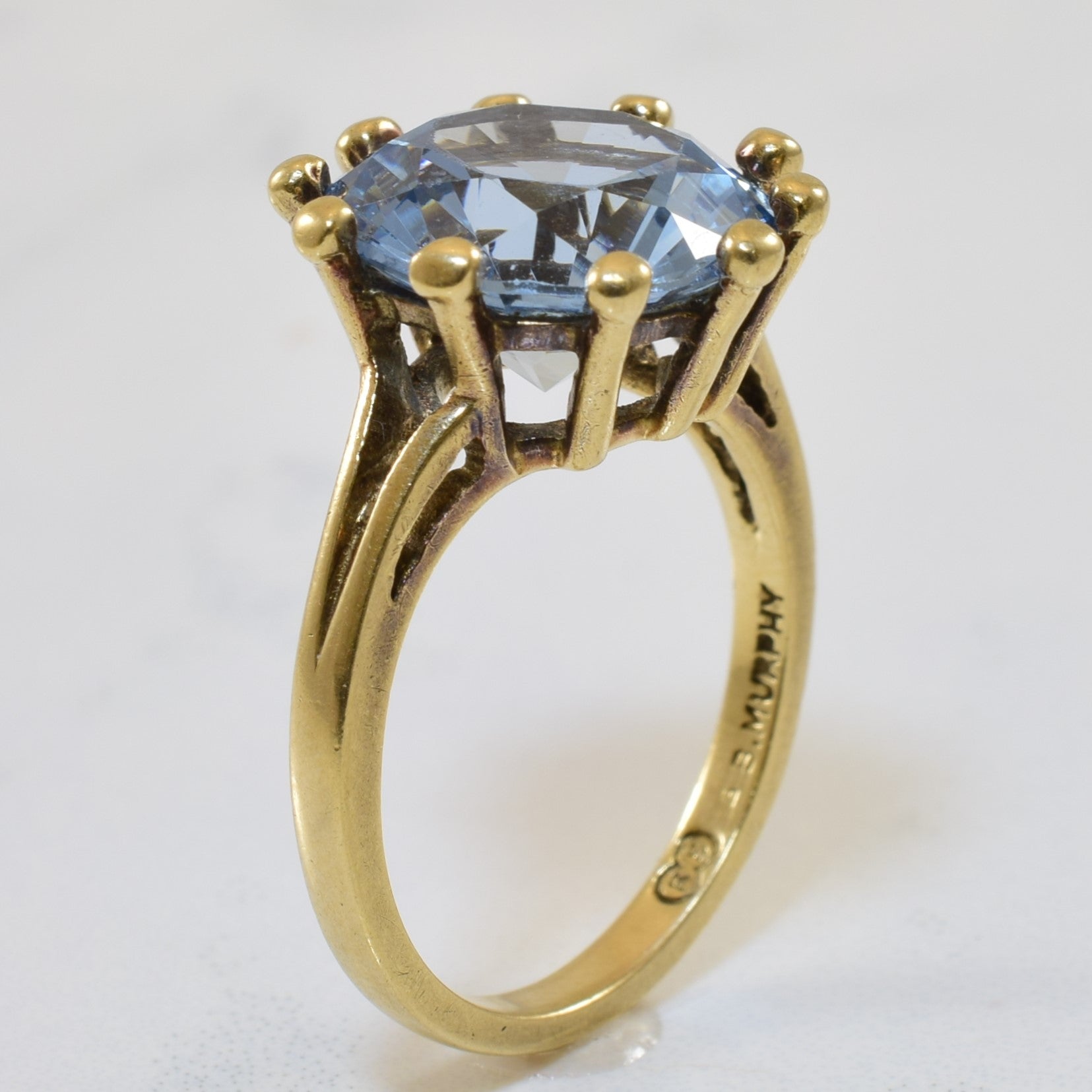 Solitaire Synthetic Spinel Ring | 6.25ct | SZ 6.5 |