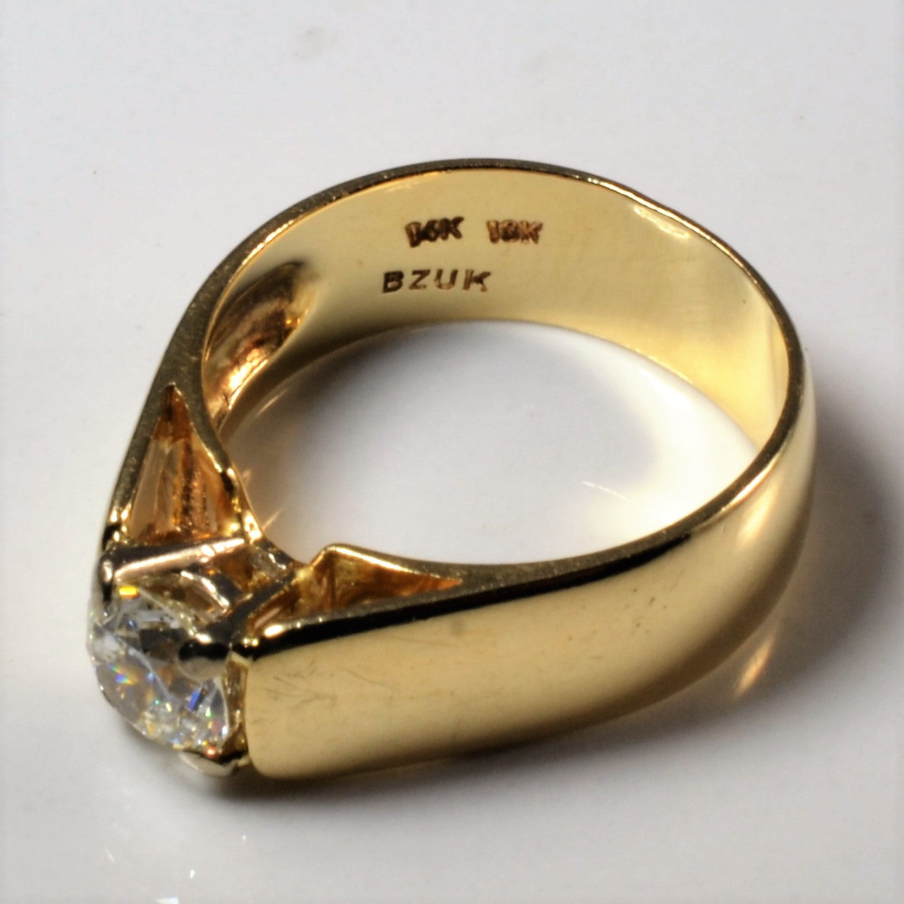 Wide Band Old European Diamond Ring | 0.68ct | SZ 5.75 |