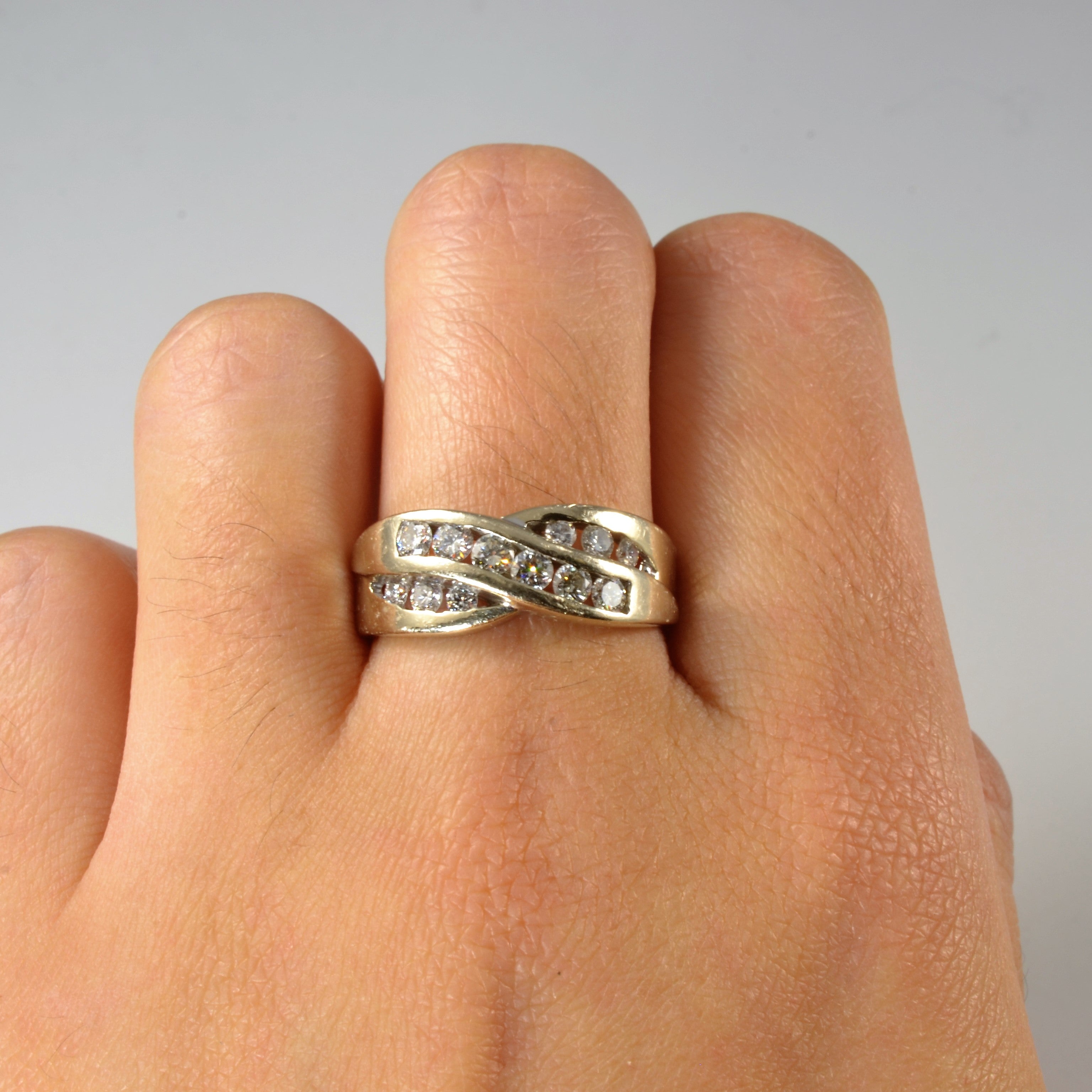 Double Channel Bypass Band | 0.63ctw | SZ 10.75 |