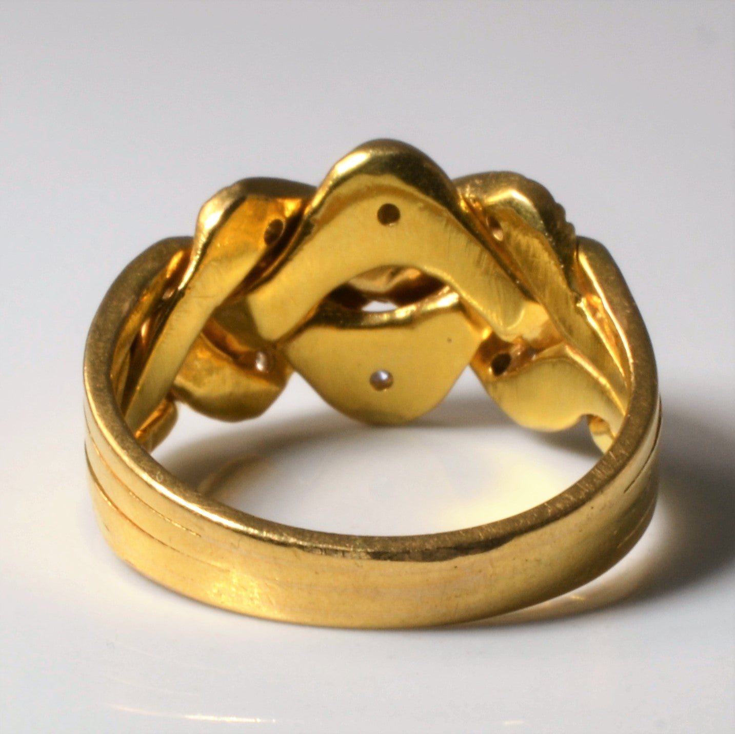 Soldered Diamond Puzzle Ring | 0.20ctw | SZ 6.5 |