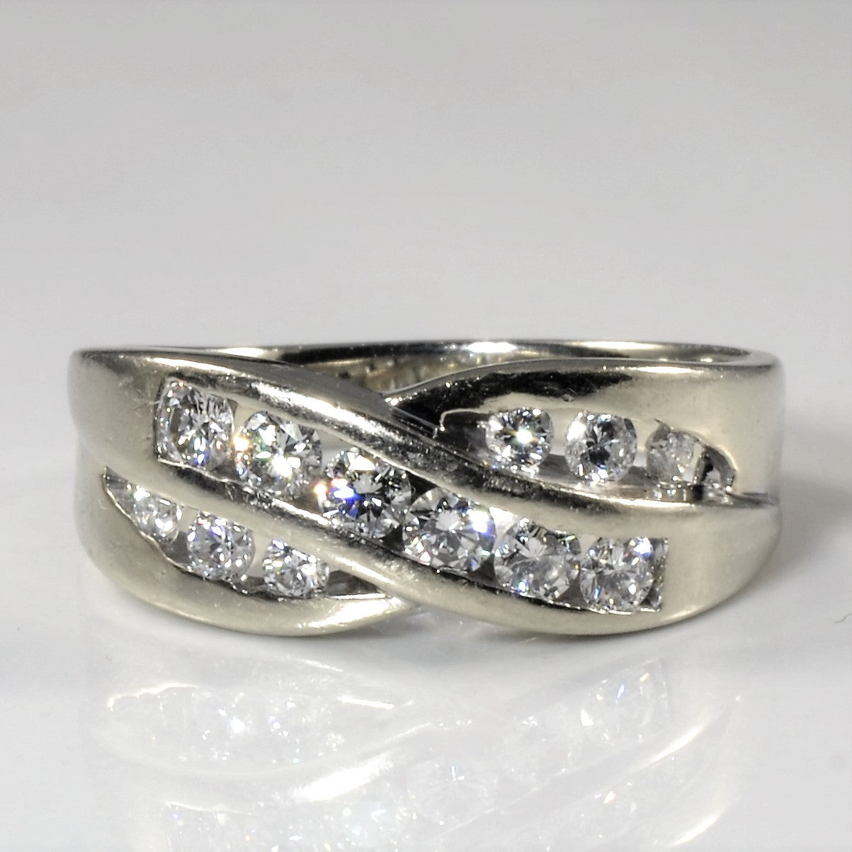 Double Channel Bypass Band | 0.63ctw | SZ 10.75 |