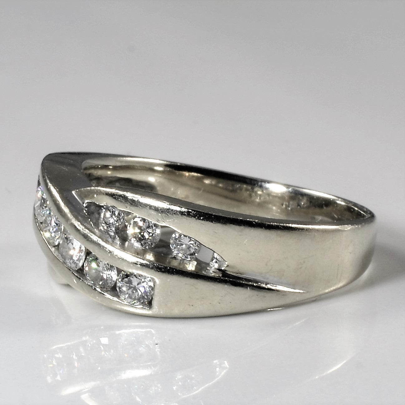Double Channel Bypass Band | 0.63ctw | SZ 10.75 |