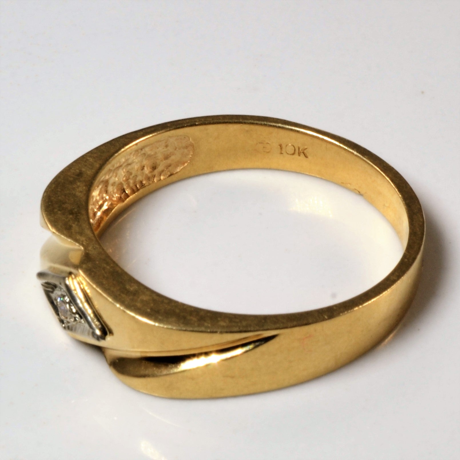 Bague solitaire en diamant | 0,025 ct | Taille 9,75 |