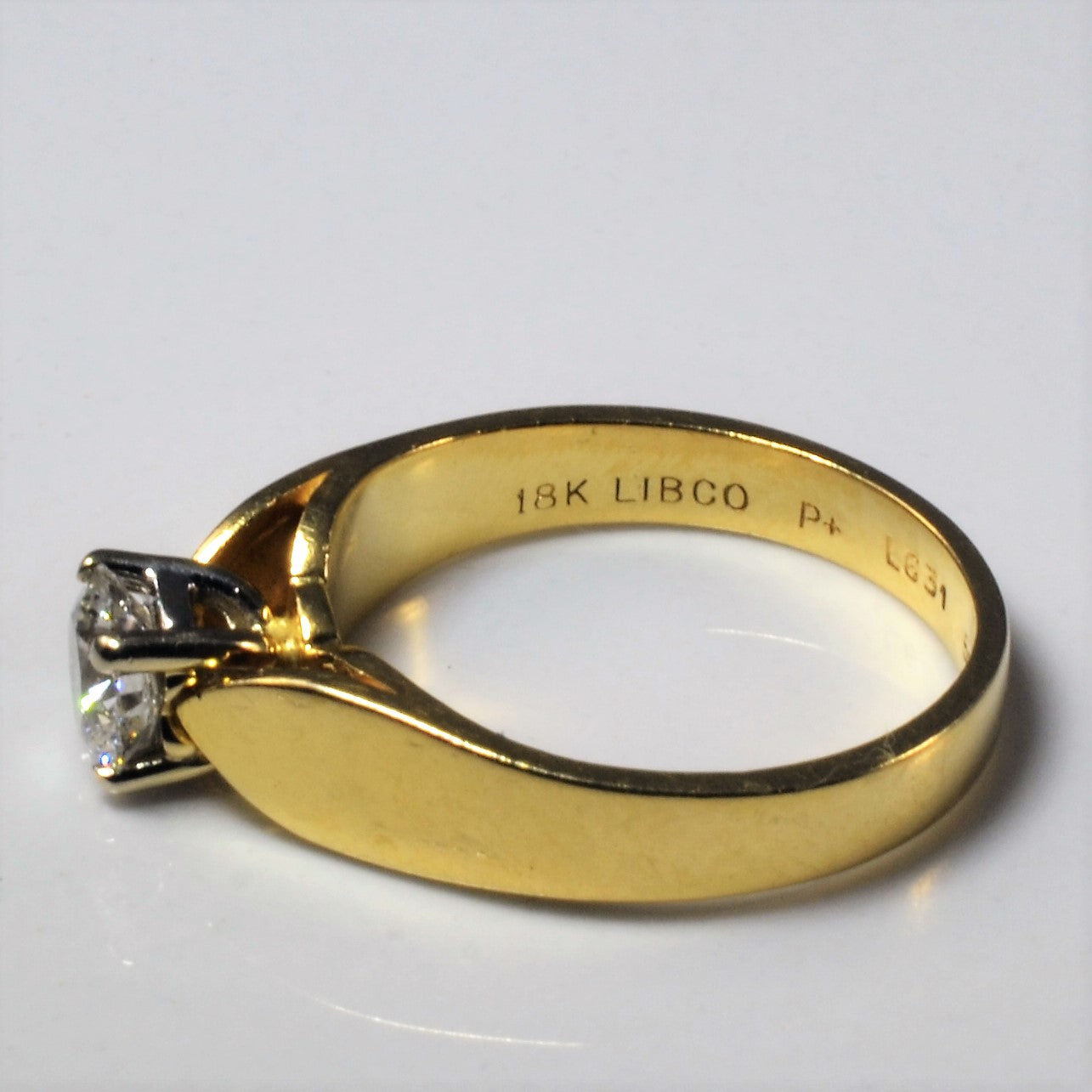 Tapered Solitaire Diamond Engagement Ring | 0.50ct | SZ 6 |