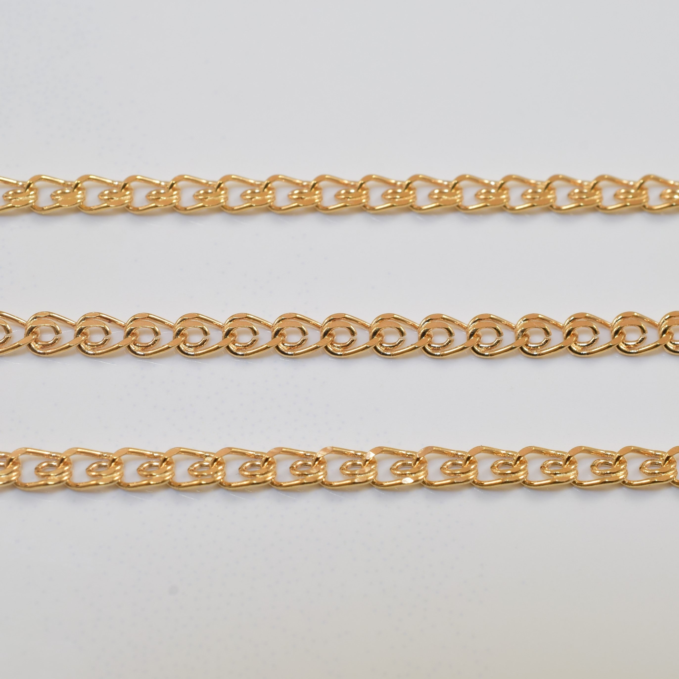 18k Yellow Gold Fancy Link Chain | 24" |