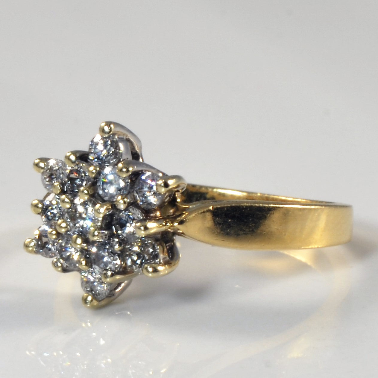 Diamond Cluster Burst Ring | 0.52ctw | SZ 6.25 |
