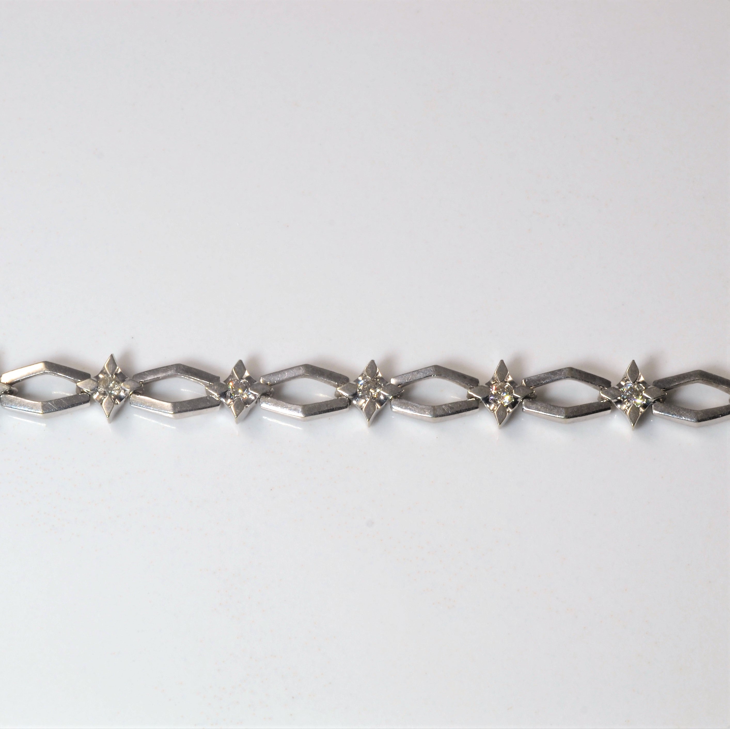 Star Set Diamond Bracelet | 0.34ctw | 7" |