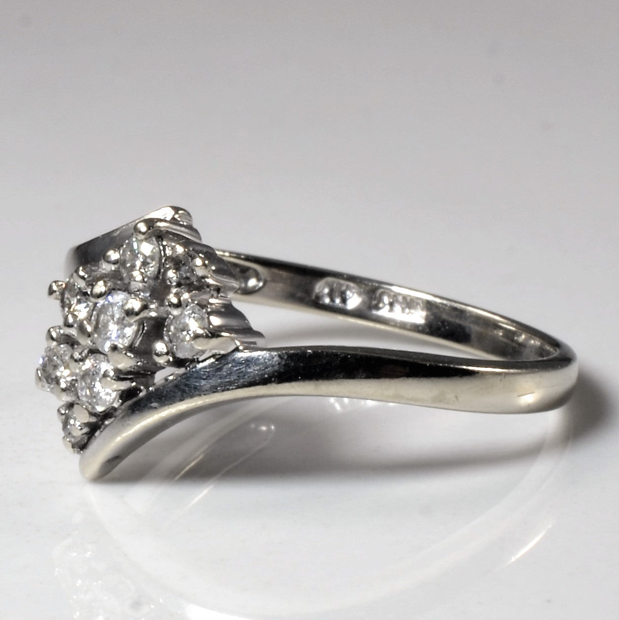 Bypass Cluster Diamond Ring | 0.13ctw | SZ 6.5 |