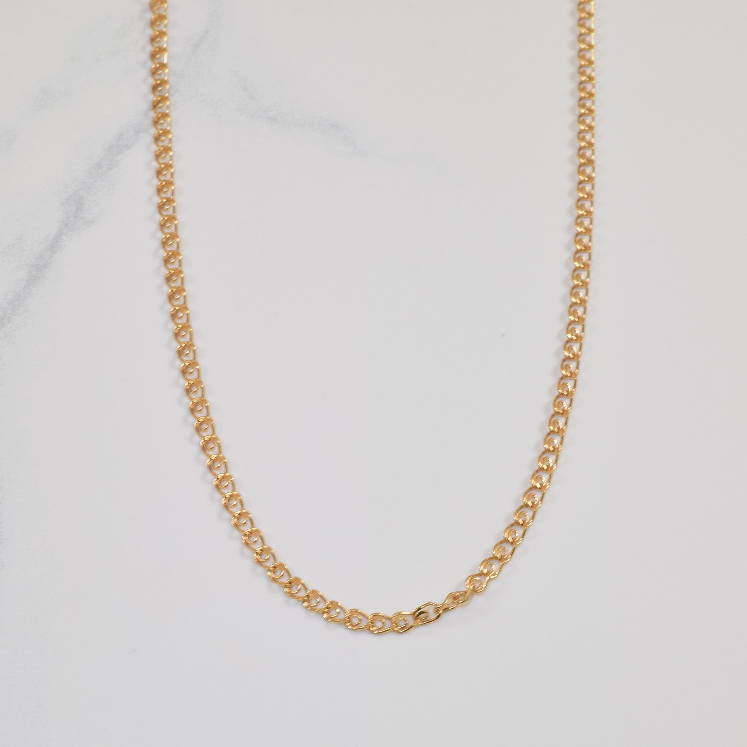 18k Yellow Gold Fancy Link Chain | 24" |