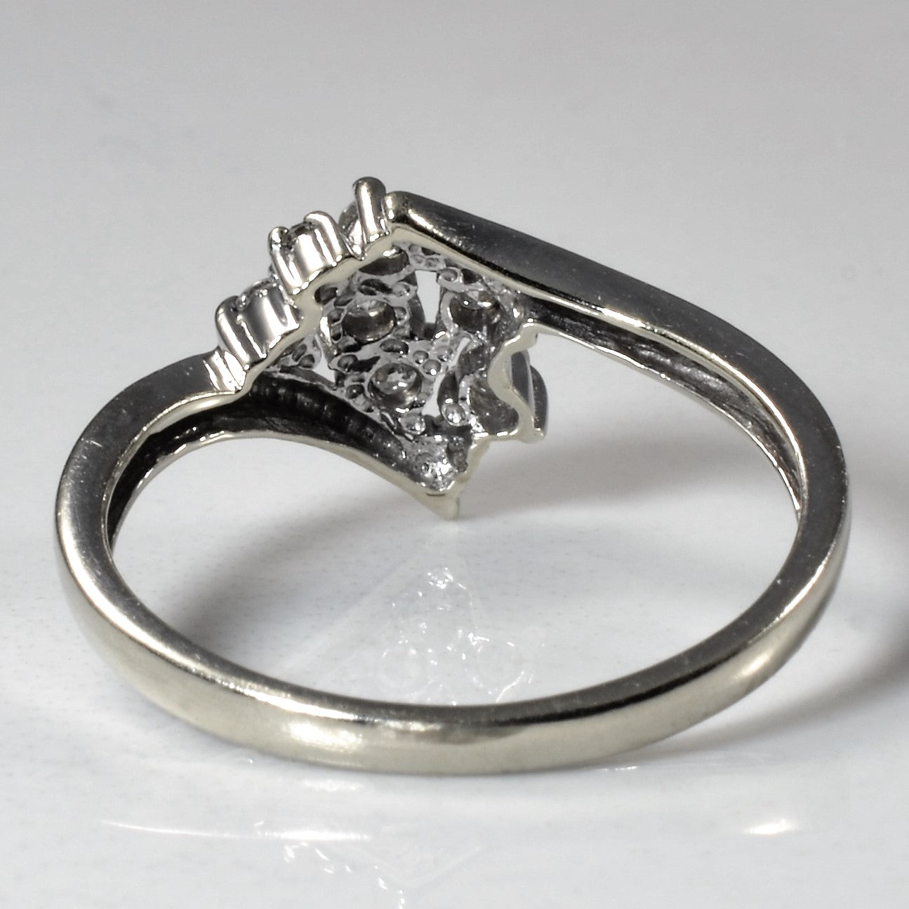 Bypass Cluster Diamond Ring | 0.13ctw | SZ 6.5 |
