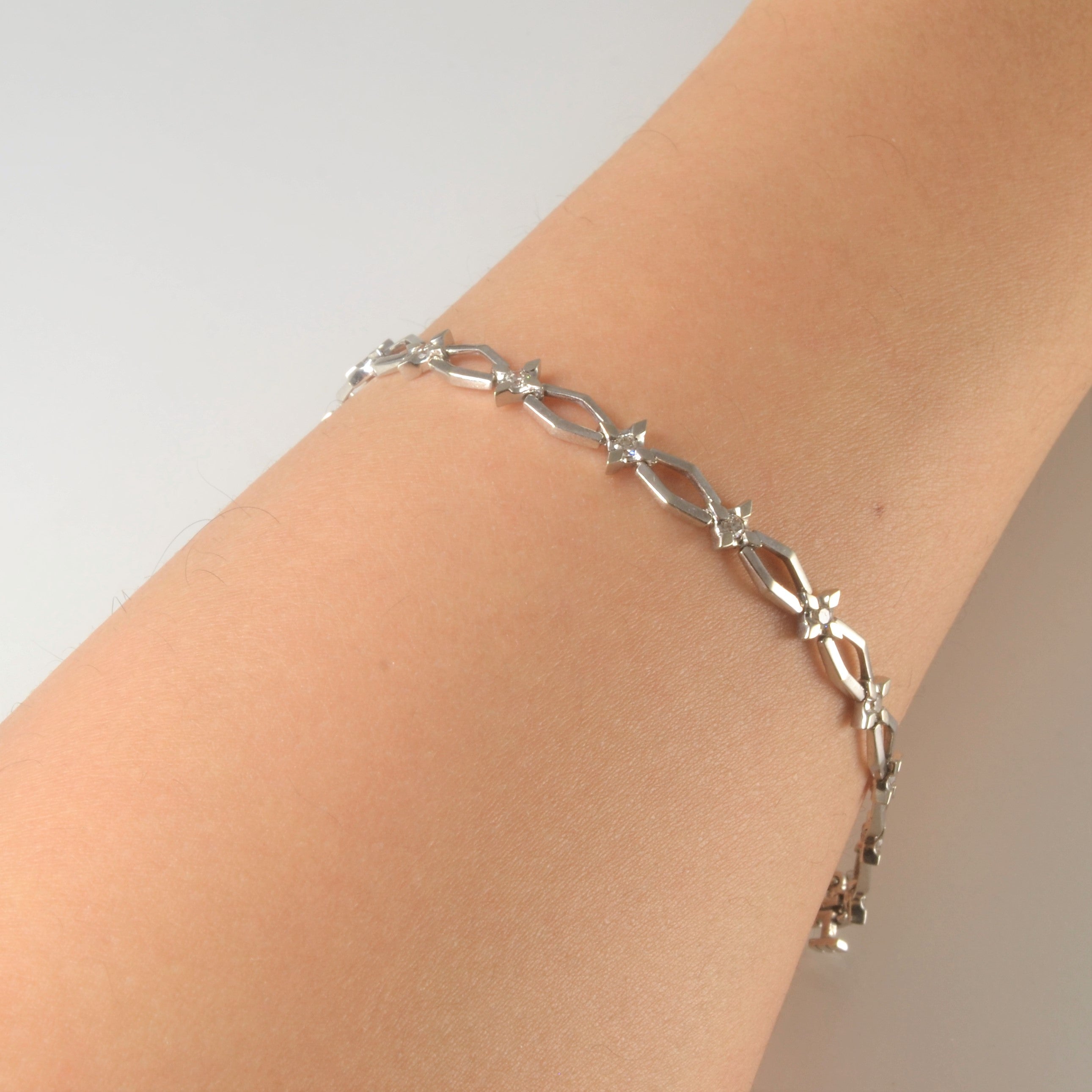 Star Set Diamond Bracelet | 0.34ctw | 7" |