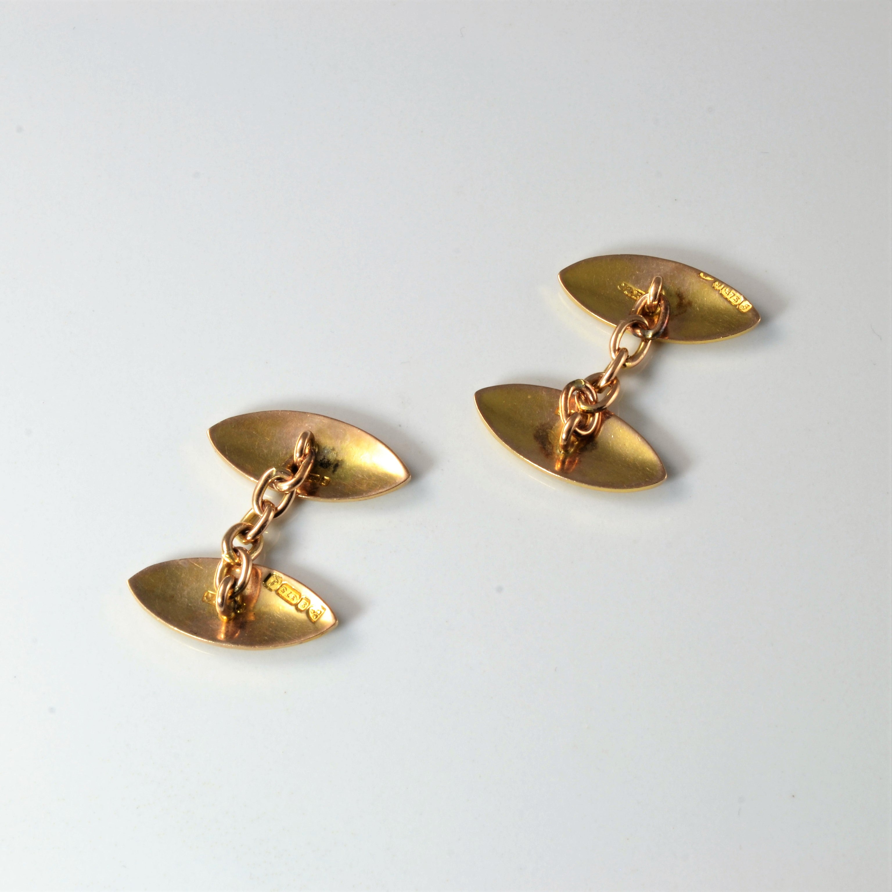 1909 Chester 9k Gold Cufflinks |