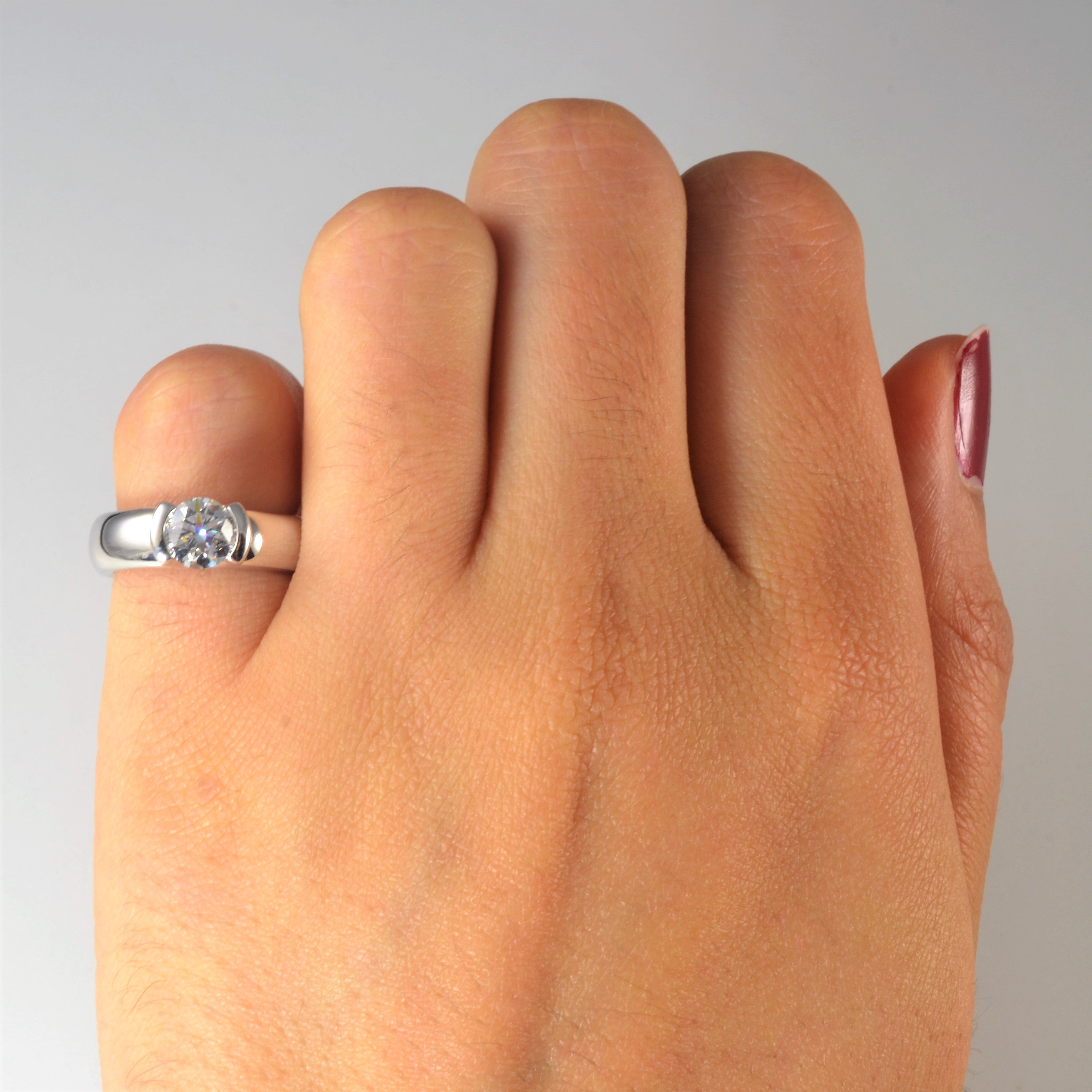 Birks' Semi Bezel Set Diamond Ring | 0.68ct | SZ 3.5 |