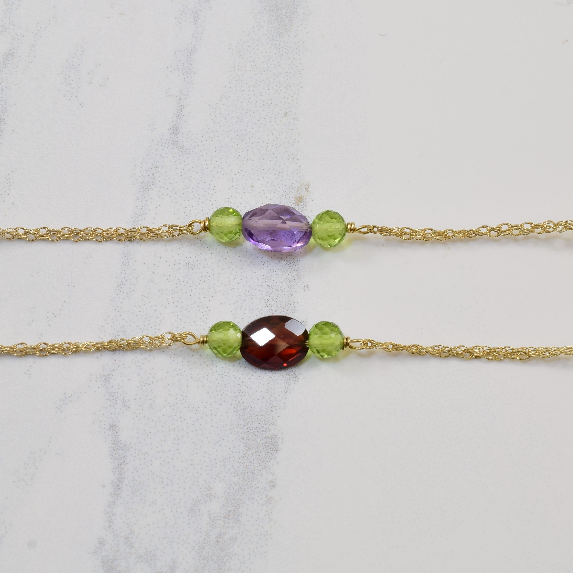 Multi Gem Beaded Necklace | 14.00ctw | 17" |